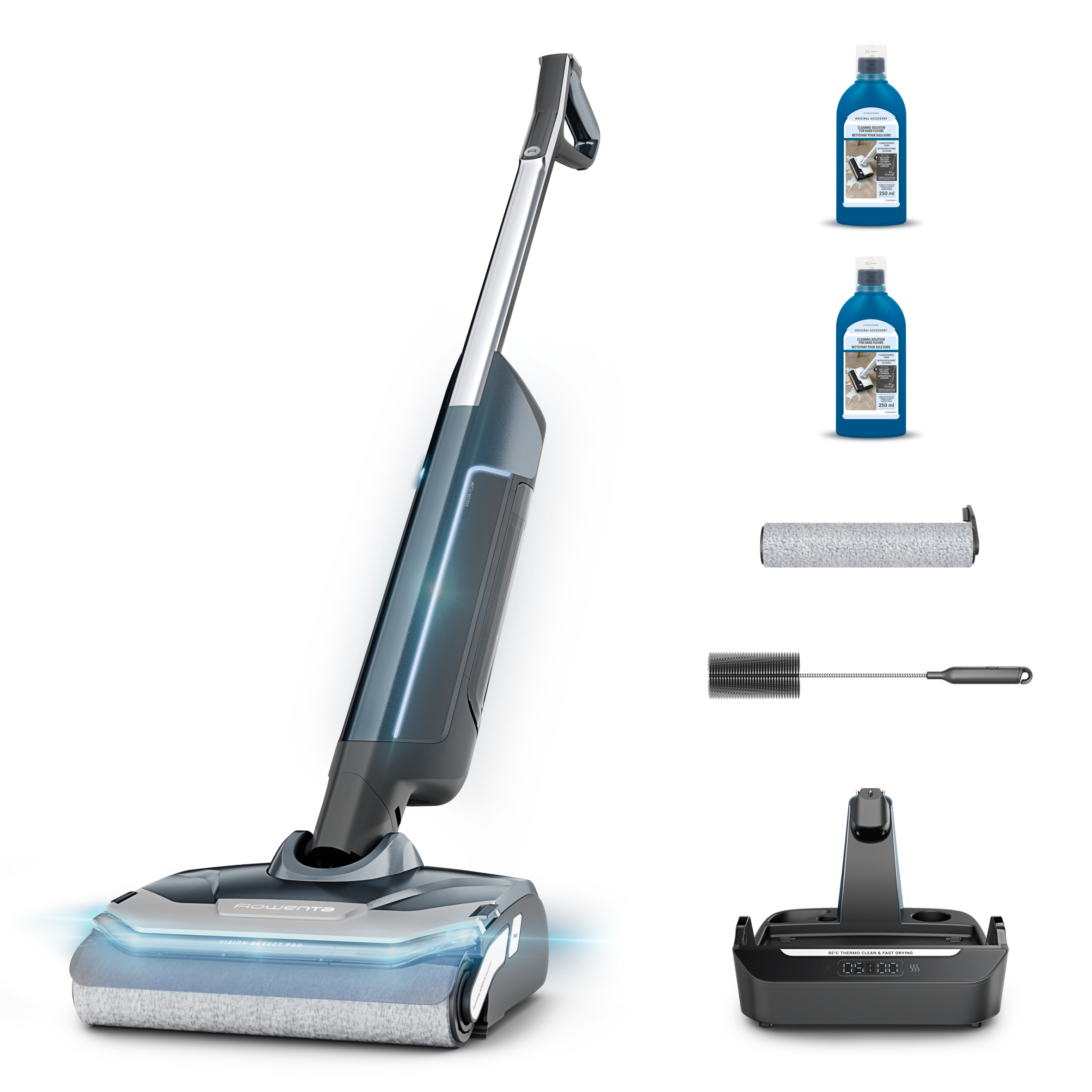 Rowenta X-Clean Vision Pro,Lavapavimenti 2 in 1, Autonomia 60 minuti,GZ7136