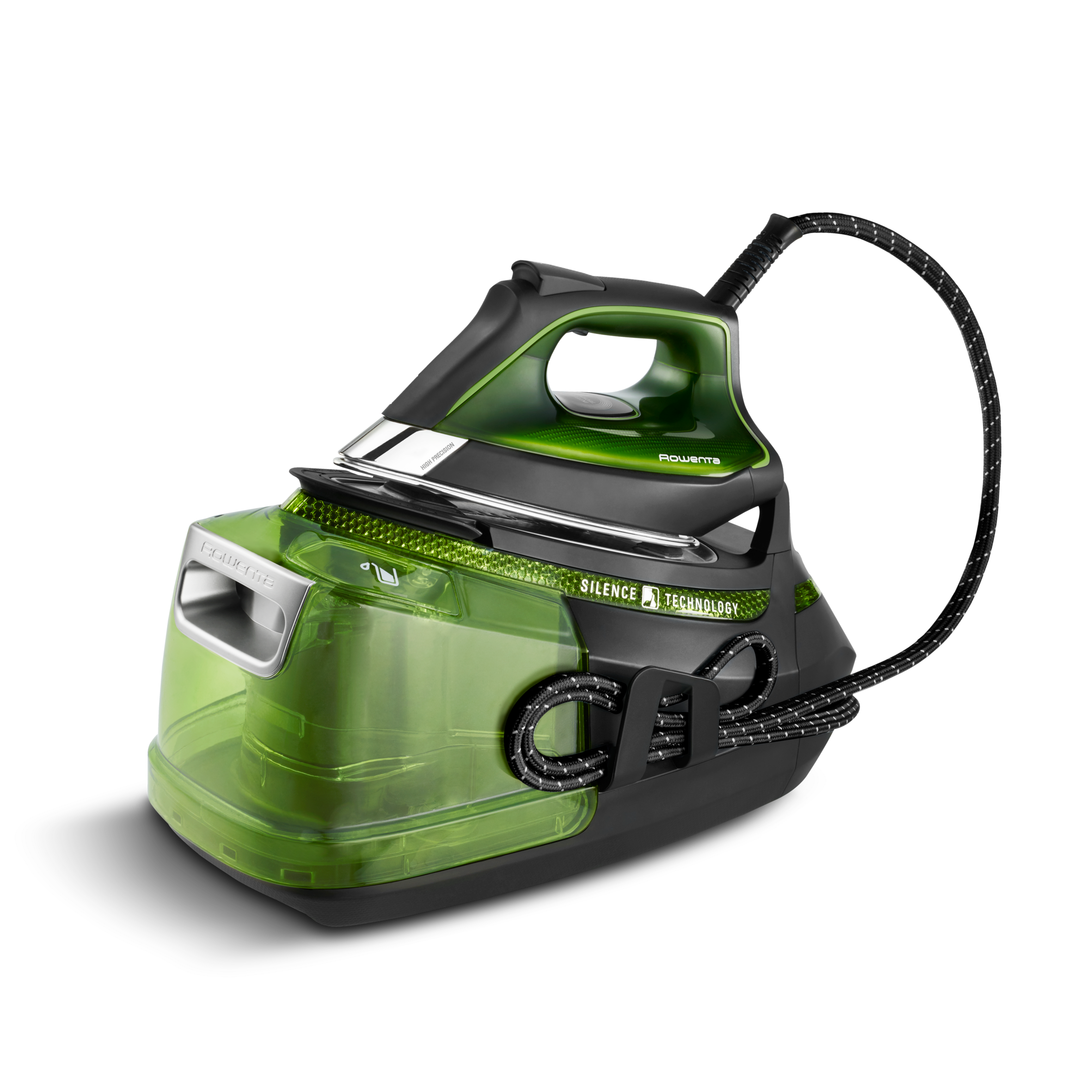 Silence Steam Pro, Ferro con Caldaia, Silenzioso, 580 g/min, Green