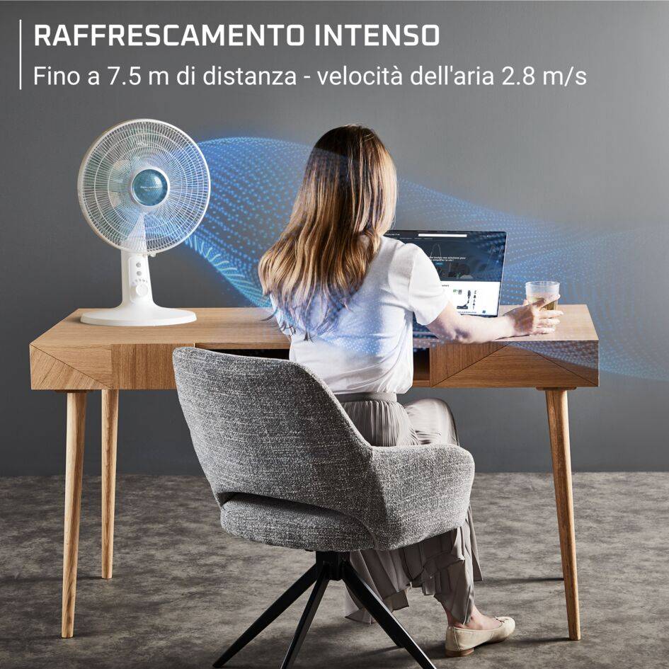 Turbo Silence Extreme, Ventilatore Da Tavolo, Freschezza Senza Pari, Silenzioso