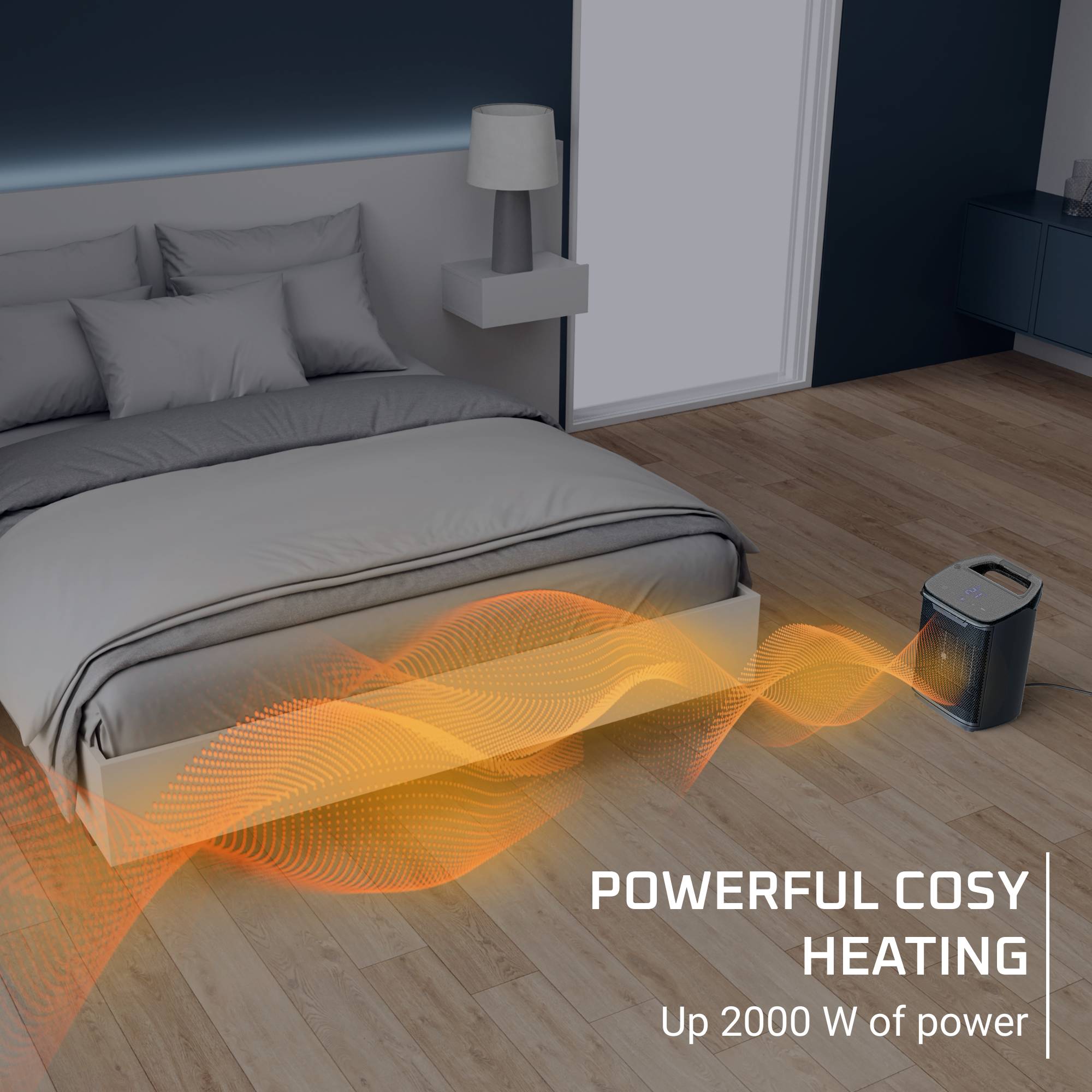 Intense Comfort + Aqua, Termoventilatore da bagno, 2000 W