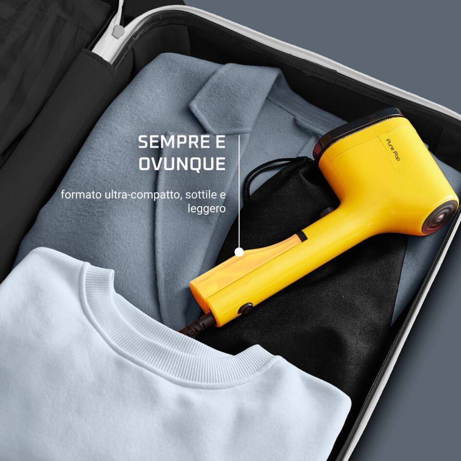Pure Pop, Stiratore Verticale Portatile, Pad Reversibile, Yellow