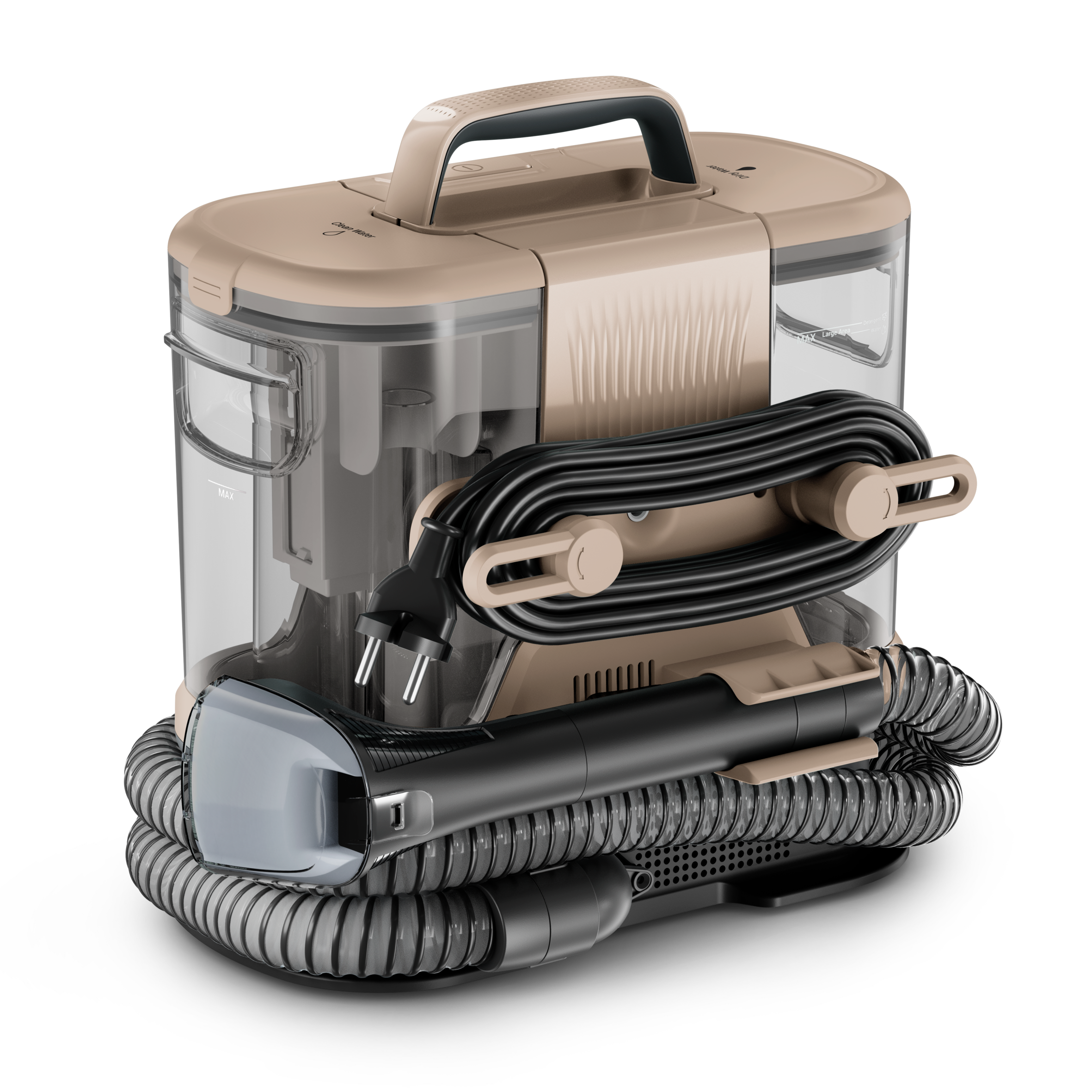 Clean It, Lavatappeti, Pulizia rapida di Macchie e Liquidi, Design Compatto