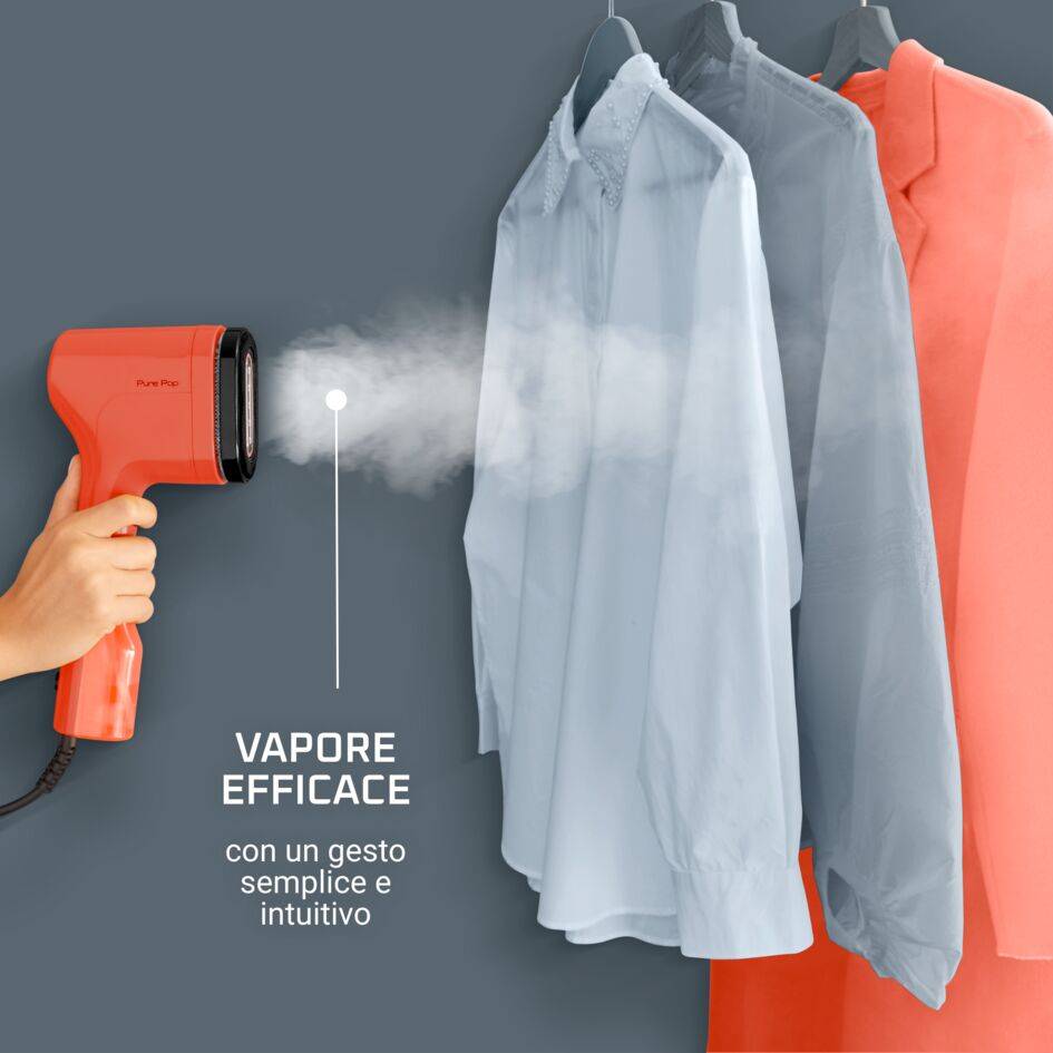 Pure Pop, Stiratore Verticale Portatile, Pad Reversibile, Coral