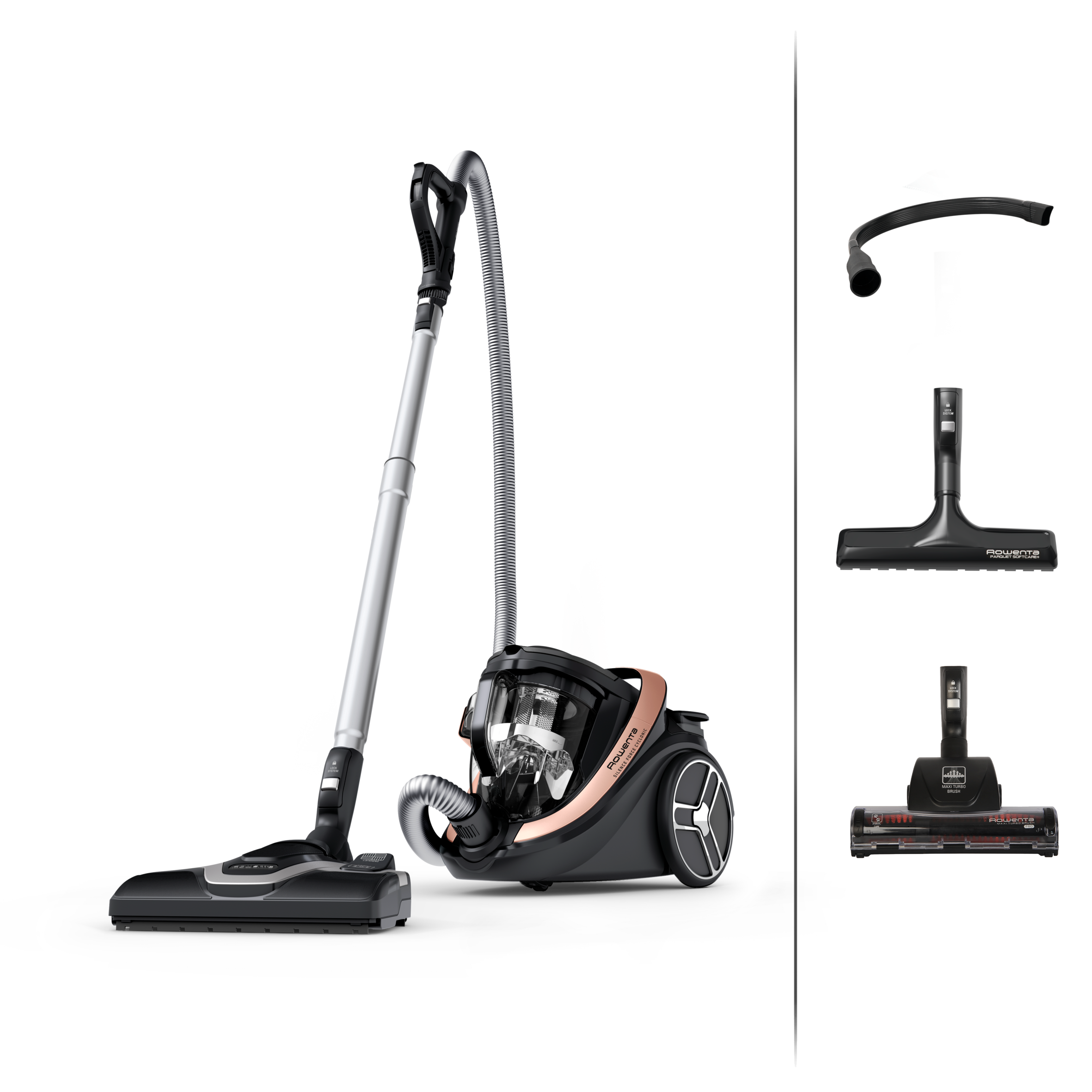 Silence Force Cyclonic Effitech Aspirapolvere a traino, Modello Home & Car