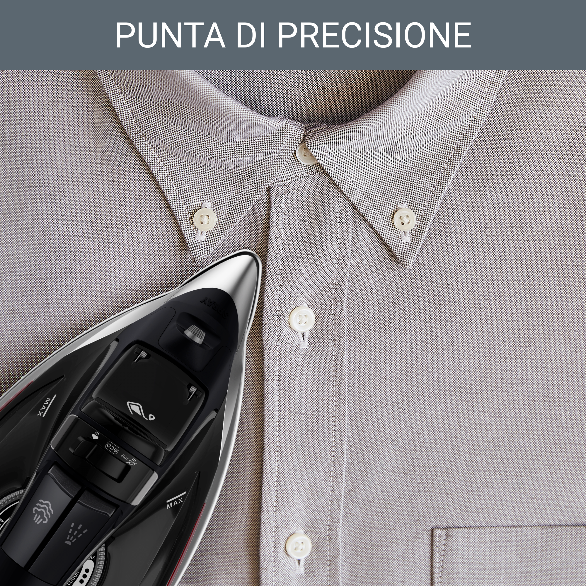 Pro Master, Ferro a Vapore, 200 g/min, Microsteam 400, Grey & Red