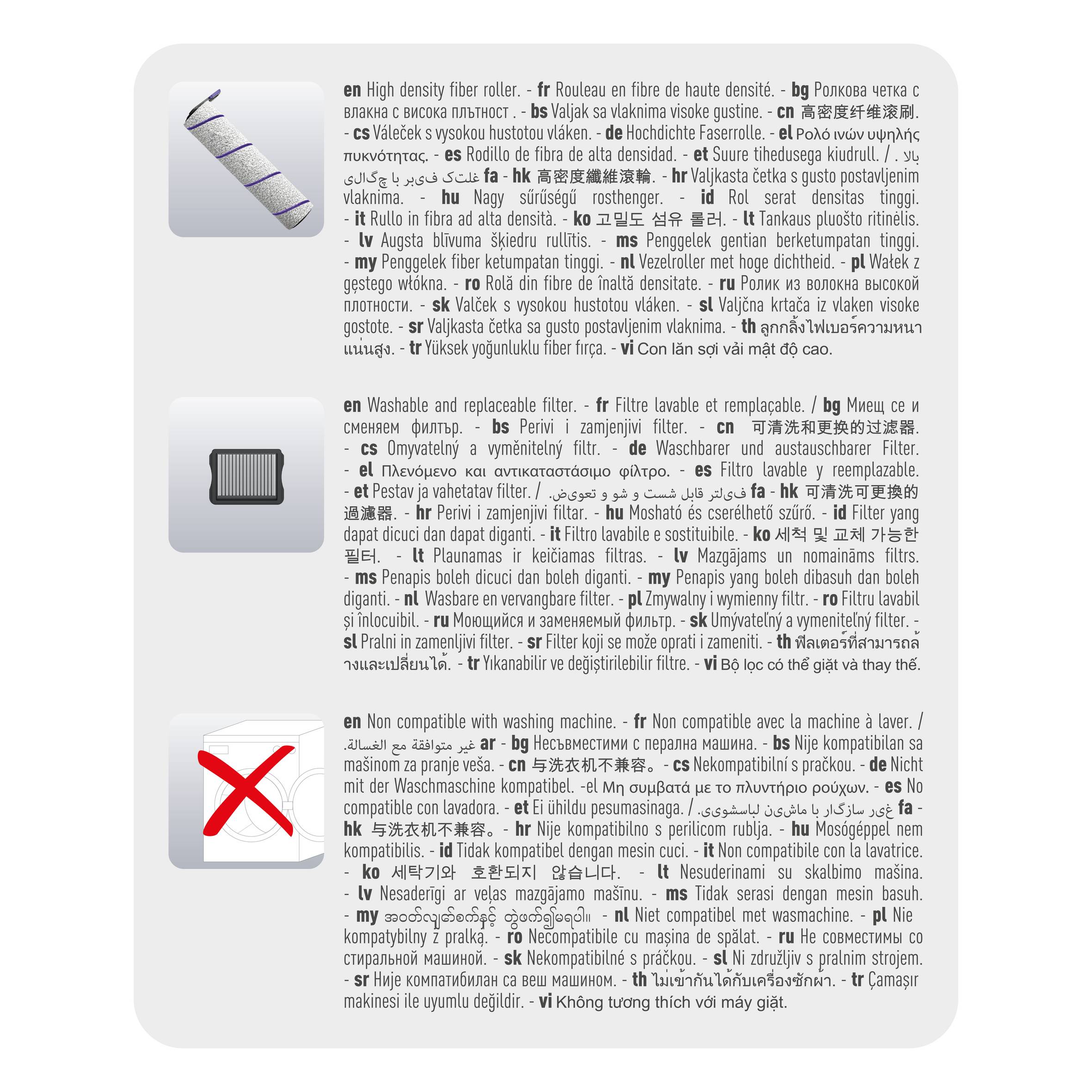 ZR336A01 Kit accessori X-Clean 10 Rowenta Lavapavimenti senza filo