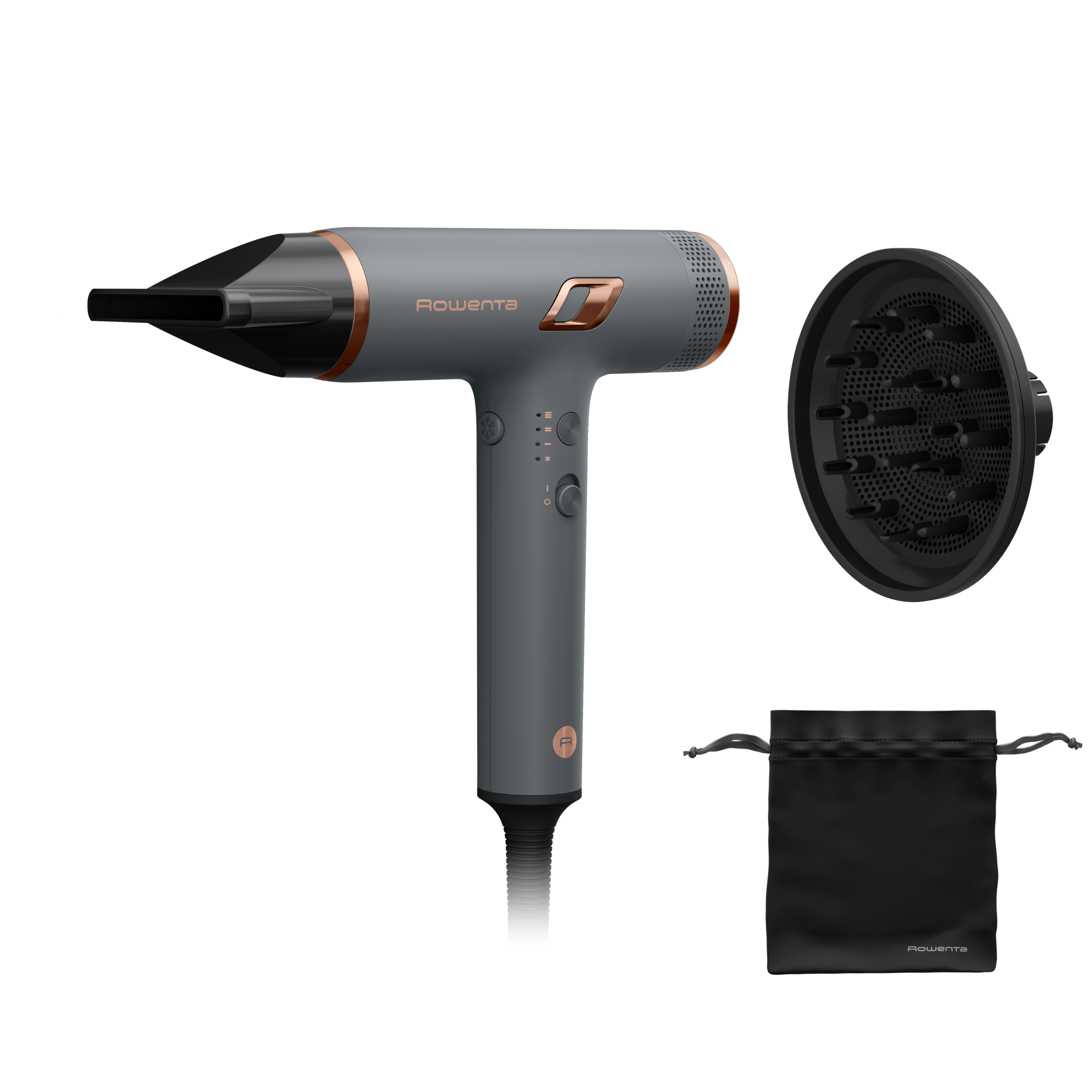 NANO, asciugacapelli, tecnologia con motore Brushless NANO, flusso d’aria ultra potente fino a oltre 266 km/h