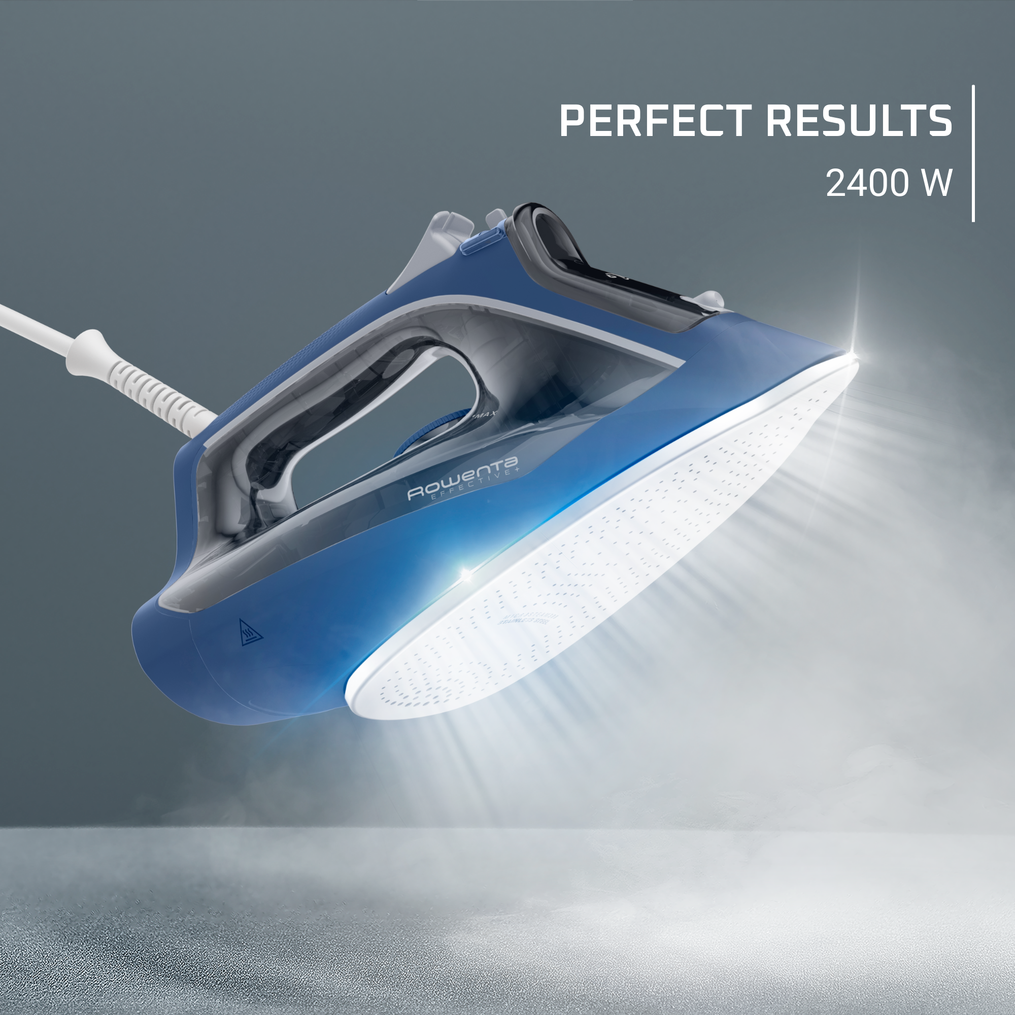 Effective + Steam Iron, 2400 W, 40 g/min Continuous Steam, 120 g/min Steam Boost