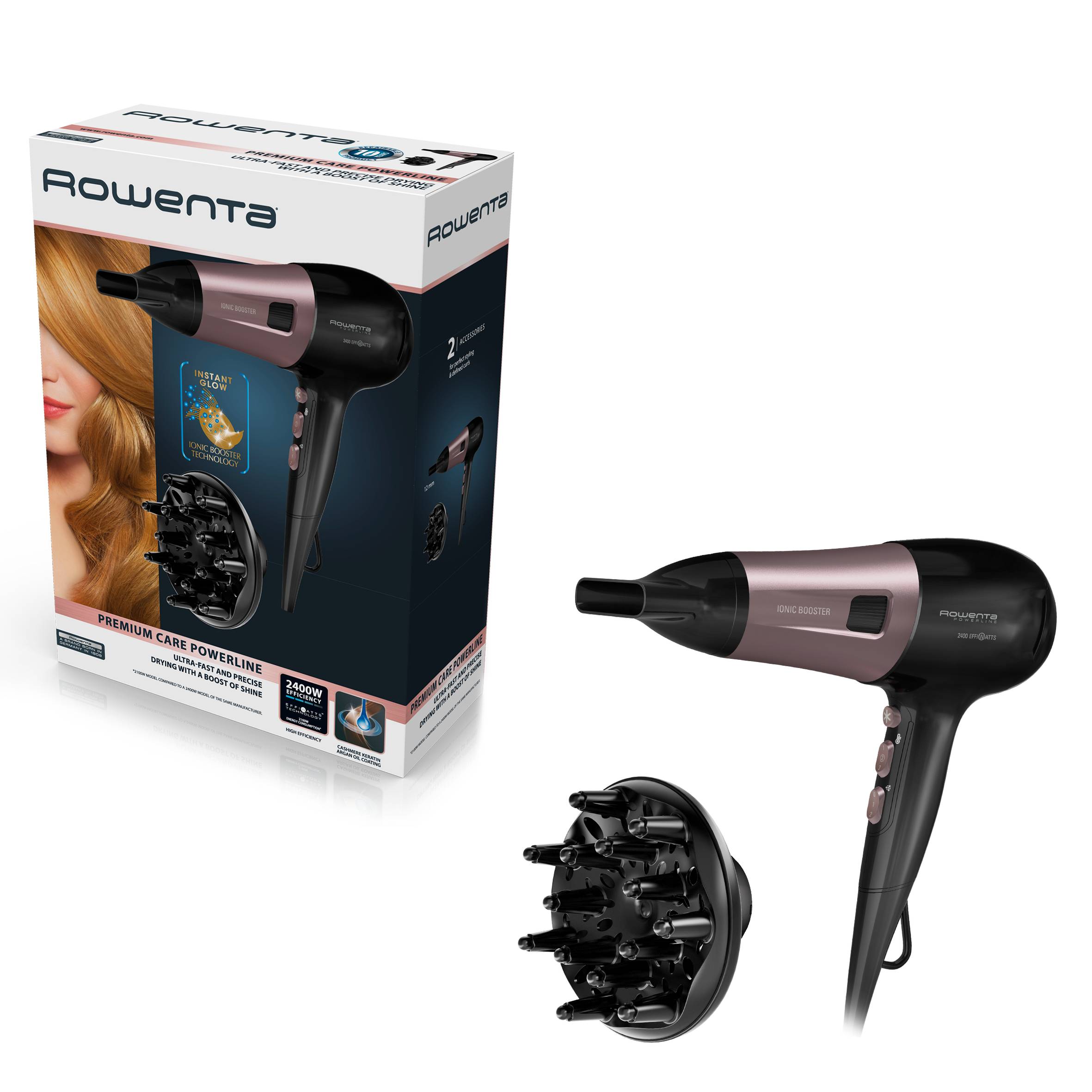 Powerline, Asciugacapelli, motore DC, 2400 EW, Risparmio energetico