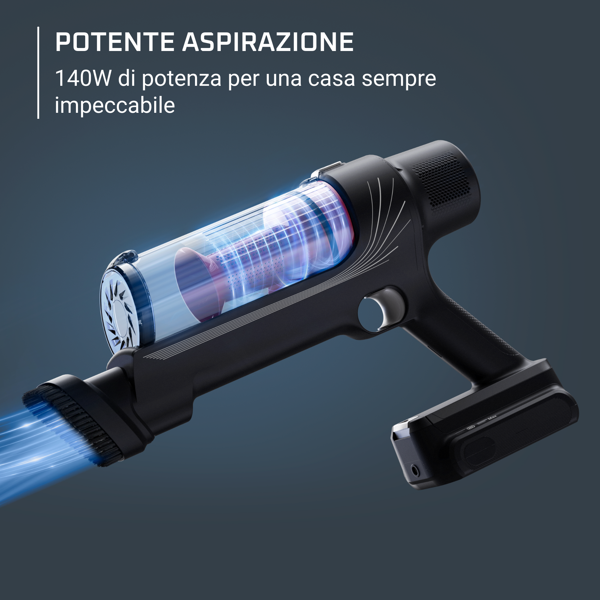 X-Pert 7.60, Aspirapolvere Senza Filo, Modello Animal Care, 140 W, Autonomia 45 Min