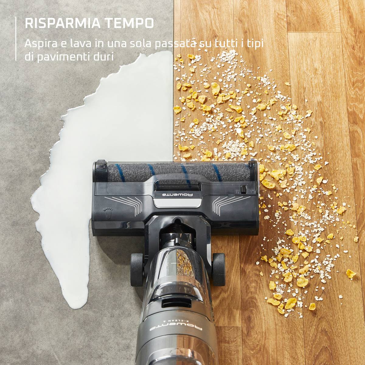 X-Clean 4, Lavapavimenti Senza Fili, Autonomia 50 Min, Autopulizia