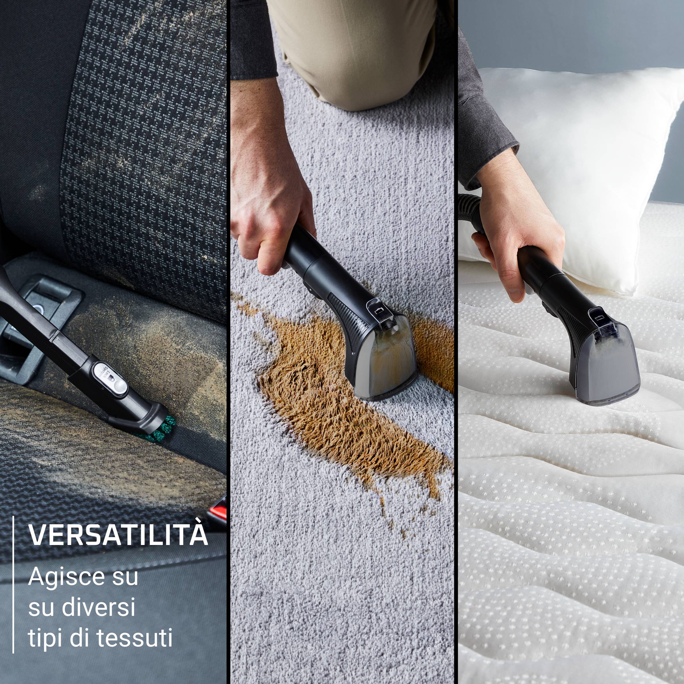 Clean It, Smacchiatore, Pulitore per Tappeti, Risultati Rapidi, Design Compatto