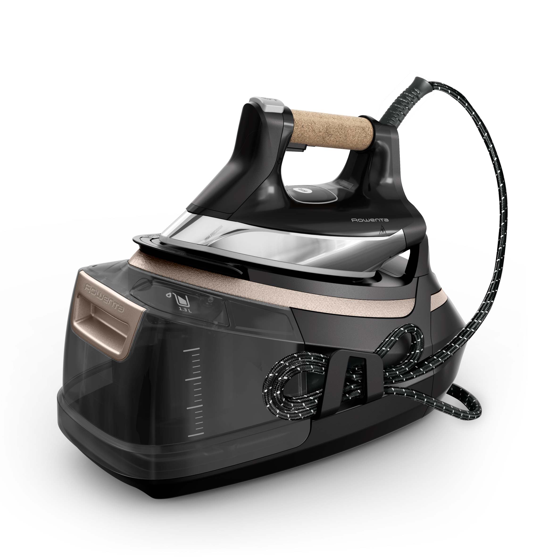 Eco Steam Pro, Ferro con Caldaia, Eco-designed, 600 g/min, Beige, Cork Handle