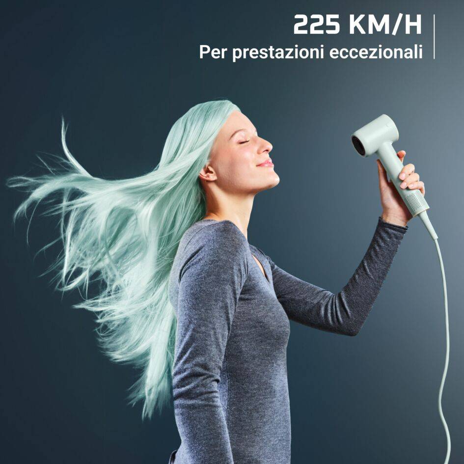 Blumia Phon, Motore ad Alta Velocità, Asciugatura Rapida, Leggero, Compatto, Eucalyptus