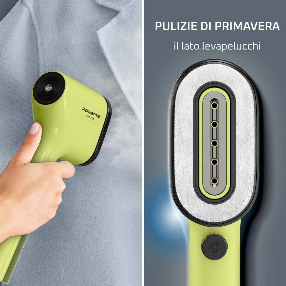 Pure Pop, Stiratore Verticale Portatile, Pad Reversibile, Lime