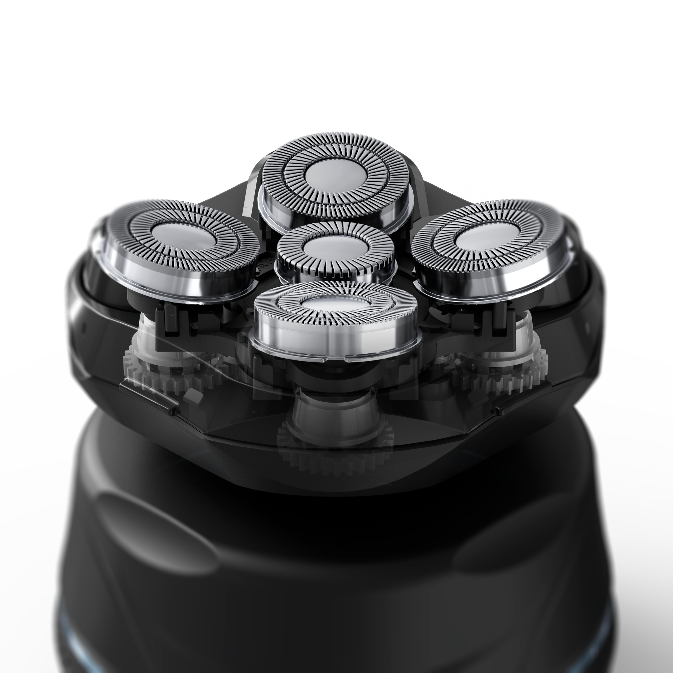 GentleBald Head Shaver, Rasoio per Capelli, 5 Testine di Rasatura, Lame in Titanio