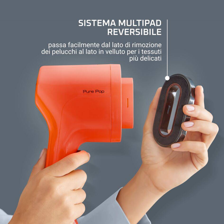Pure Pop, Stiratore Verticale Portatile, Pad Reversibile, Coral