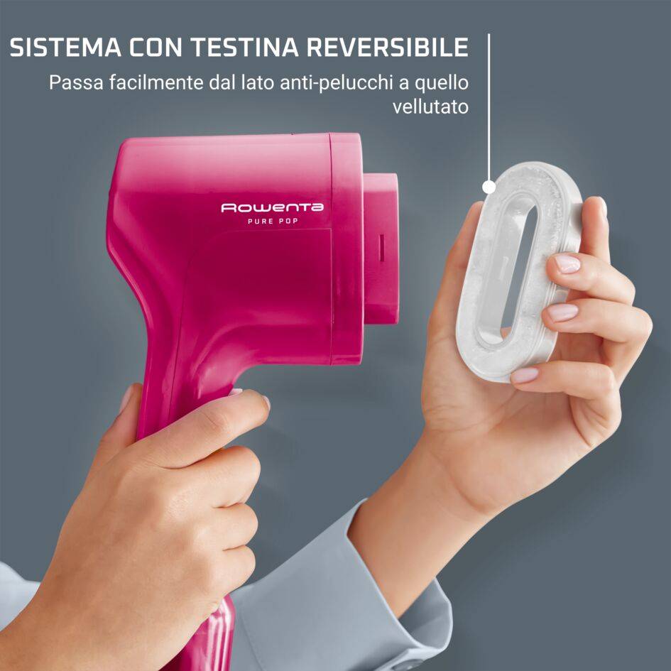 Pure Pop, Stiratore Verticale Portatile, Pad Reversibile, Pink