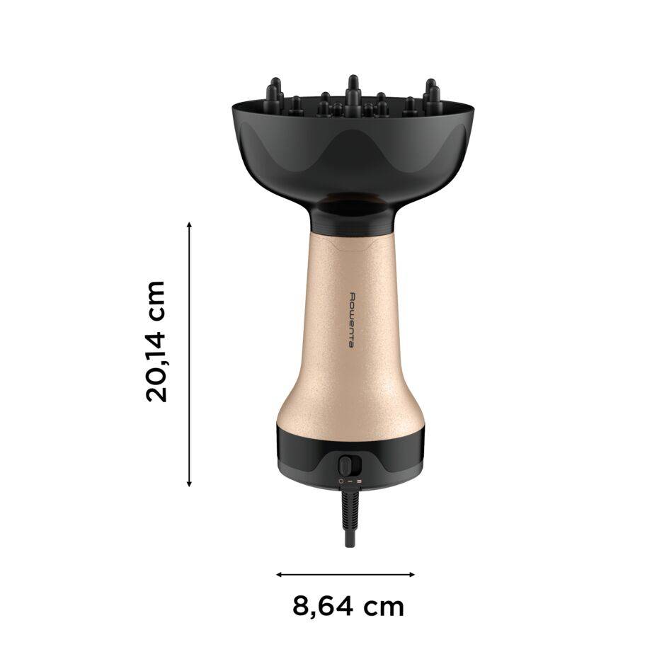 Curl Harmony, Diffusore ad Aria Calda 3 in 1, Capelli Ricci