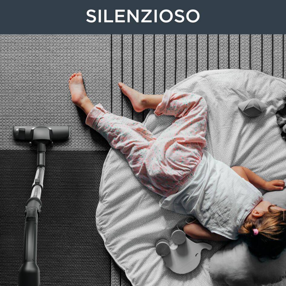 G-Force Silence Total Clean,Aspirapolvere A Traino Con Sacco