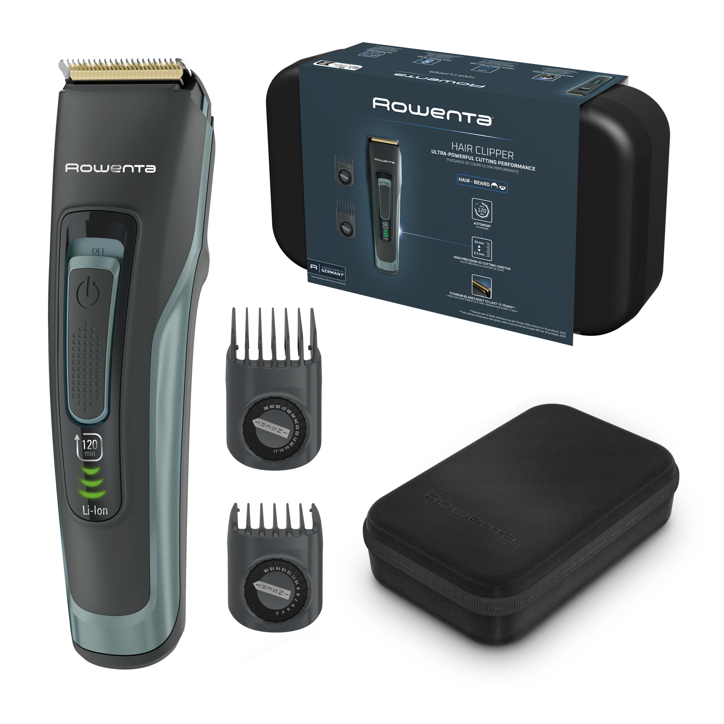 Advancer, Tagliacapelli e regolabarba, lame autoaffilanti, alta precisione