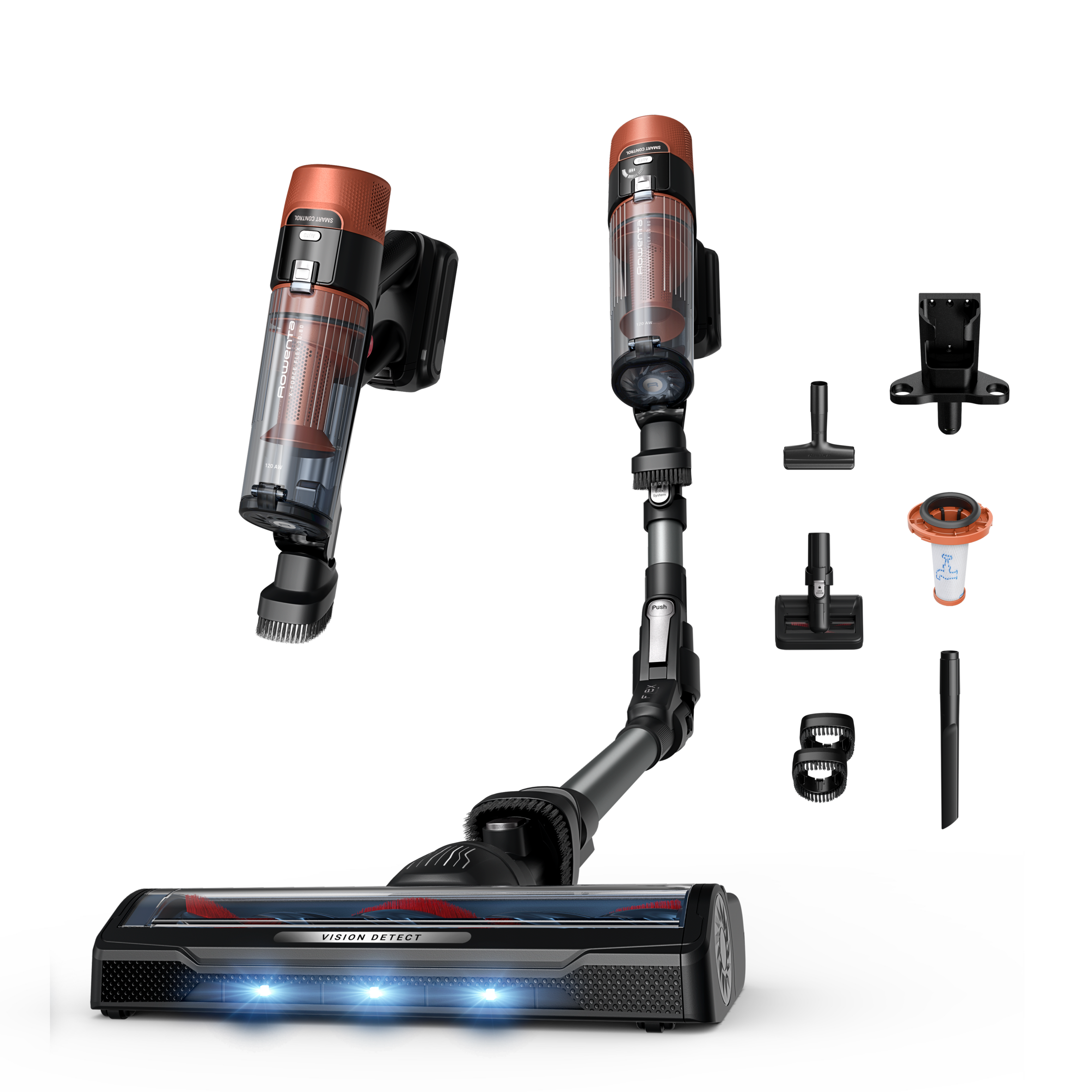 X-FORCE FLEX 10.80, Aspirapolvere Senza Filo, Aspirazione Profonda Senza Sforzi