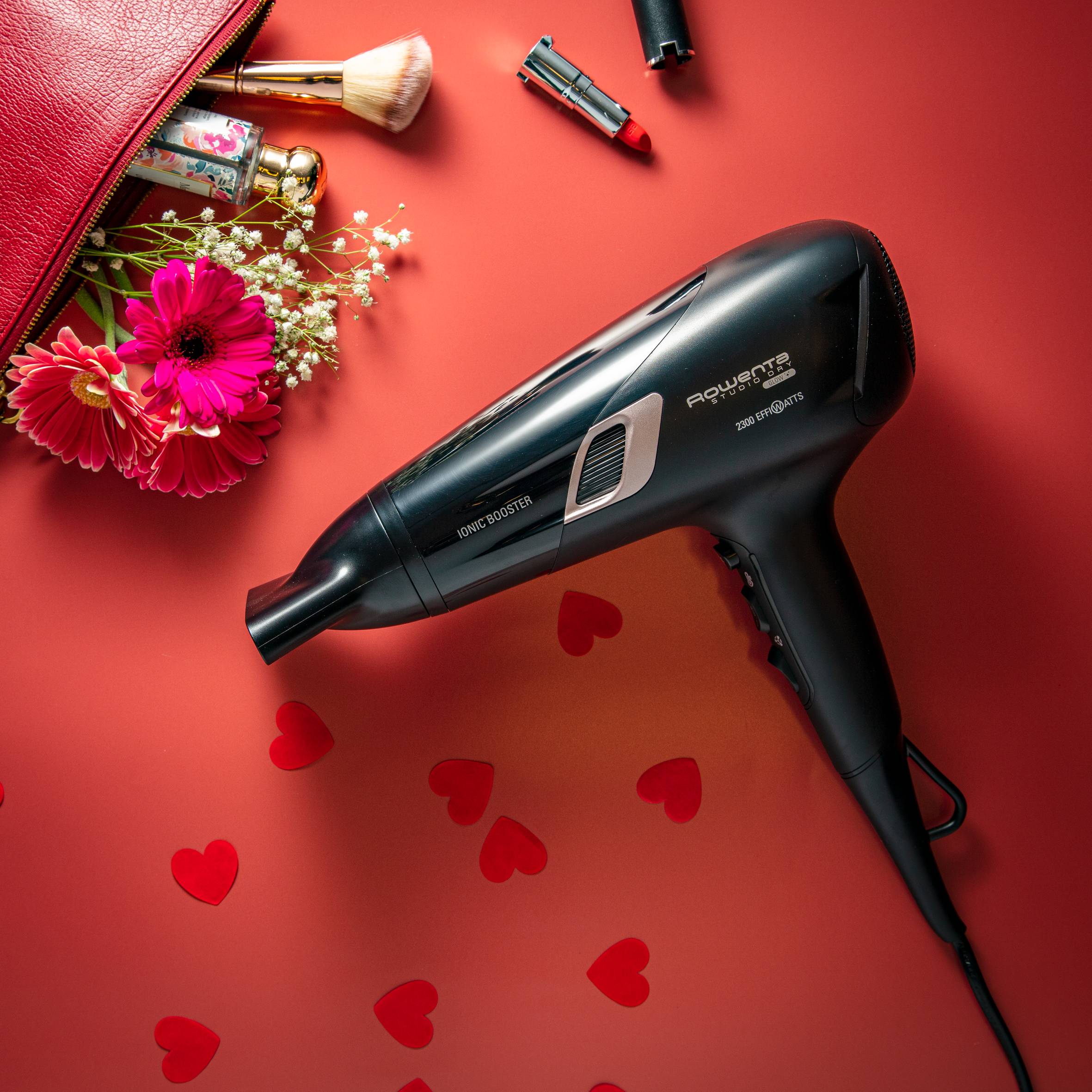 Studio Dry Glow, Asciugacapelli, Motore DC, 2300 EW, Risparmio energetico