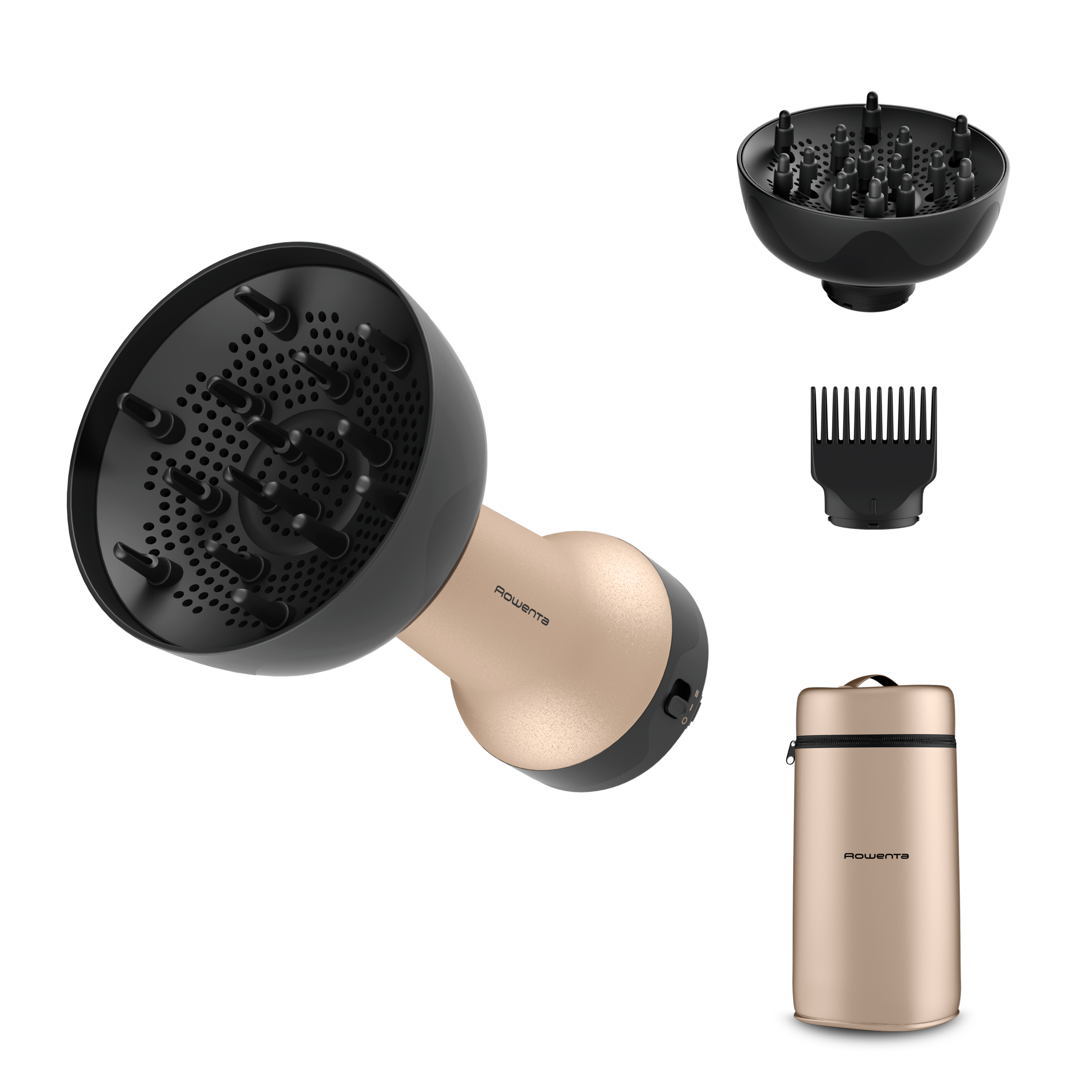 Curl Harmony, Diffusore ad Aria Calda 3 in 1, Capelli Ricci