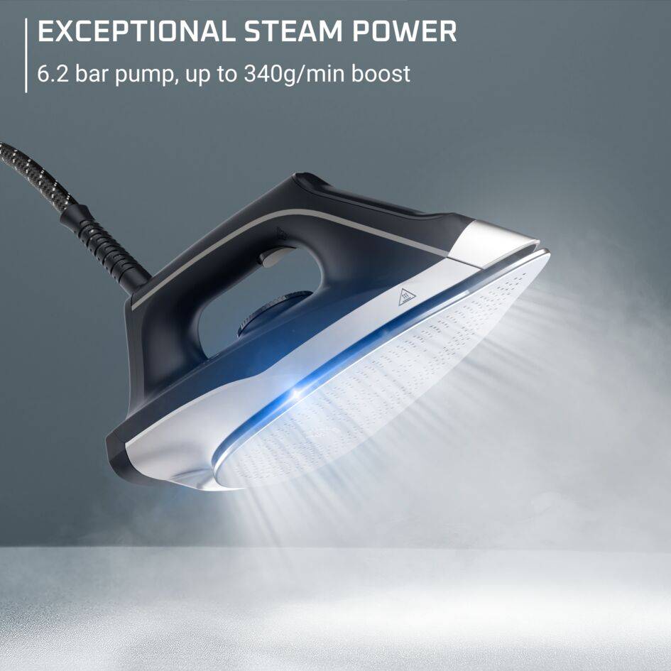 Power Steam, Ferro Da Stiro Con Generatore Di Vapore, Alte Prestazioni, Risultati Potenti e Veloci