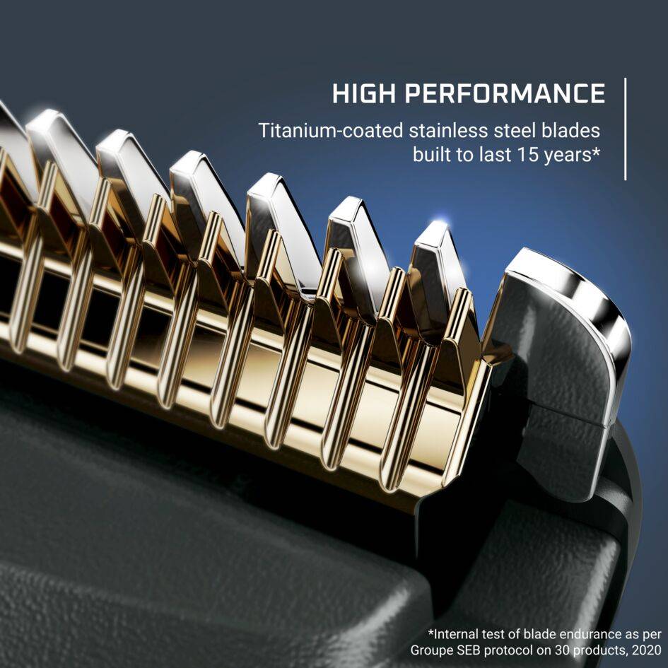 Advancer, Tagliacapelli e regolabarba, lame autoaffilanti, alta precisione