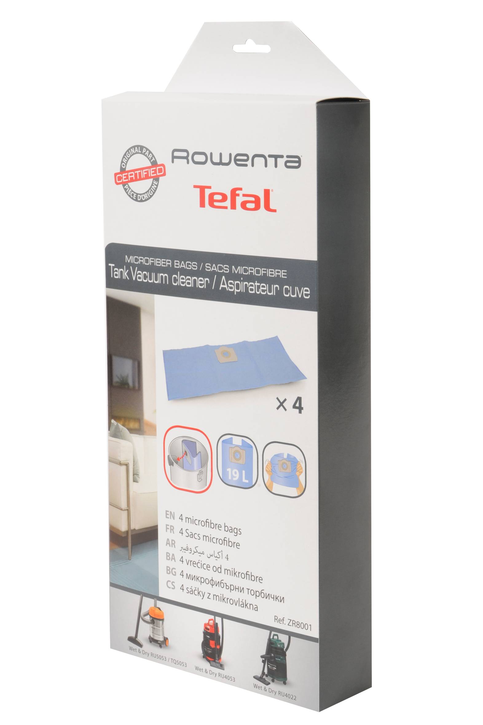 4 sacchetti microfibra ZR8001