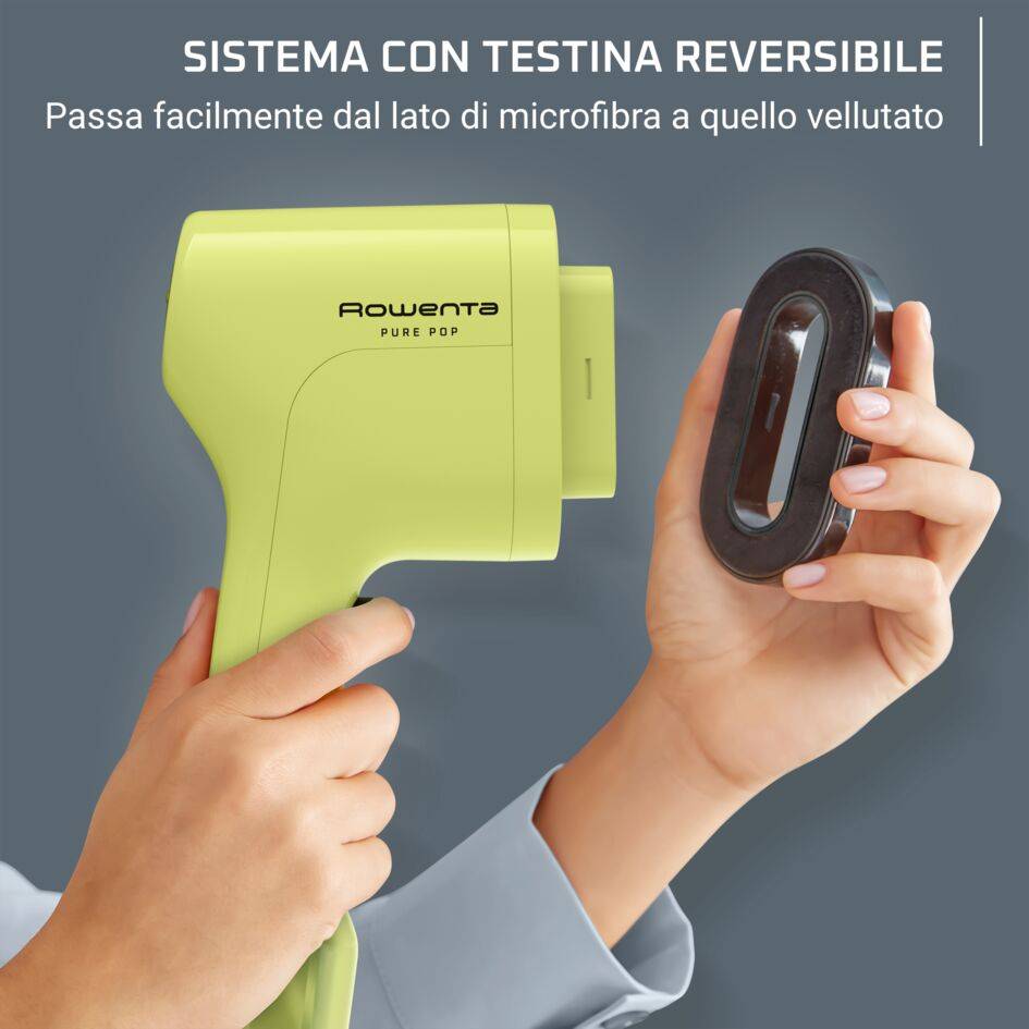 Pure Pop, Stiratore Verticale Portatile, Pad Reversibile, Lime
