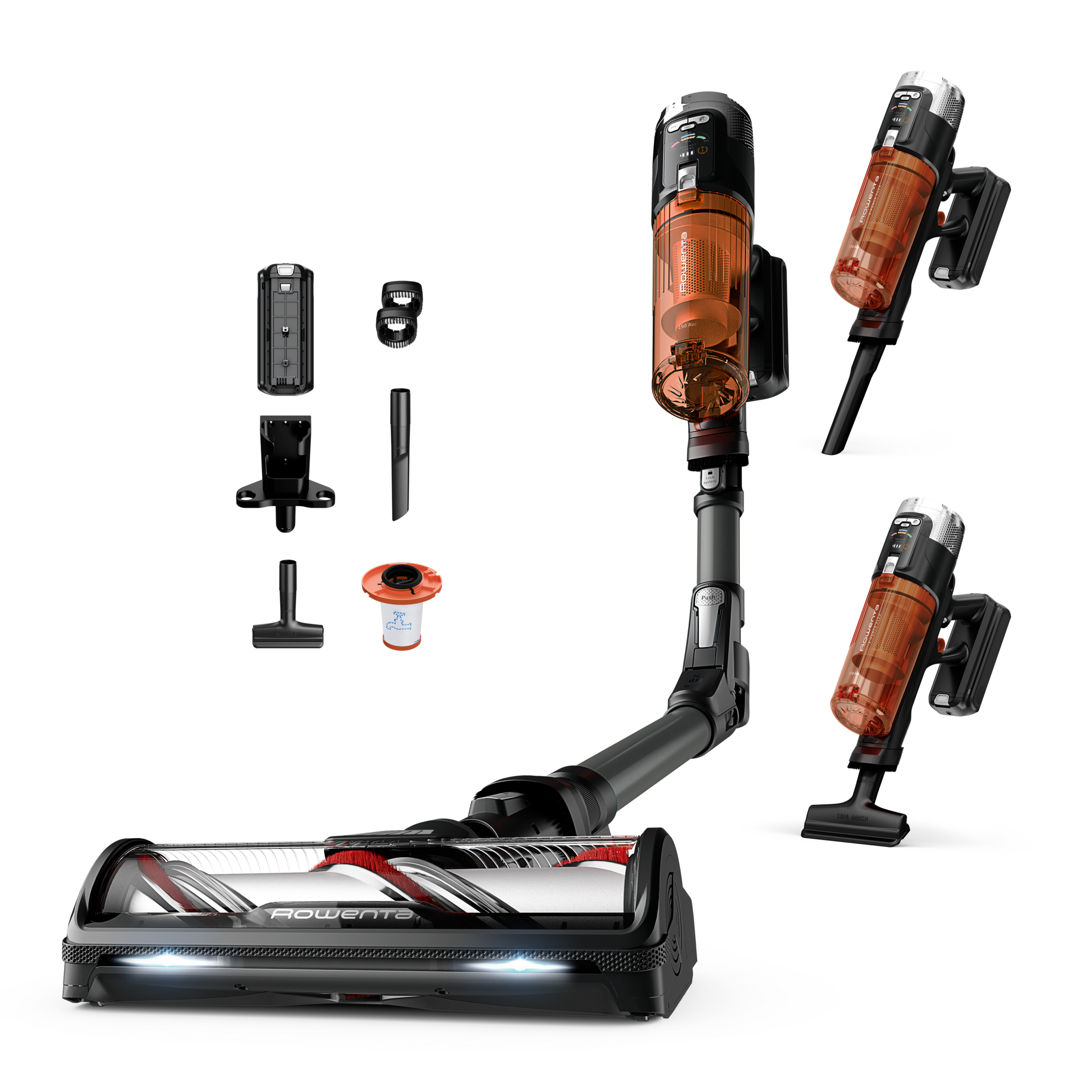 X-Force Flex 13.60, Aspirapolvere Senza Filo, Modello Allergy,150 AW, Autonomia 60 Min