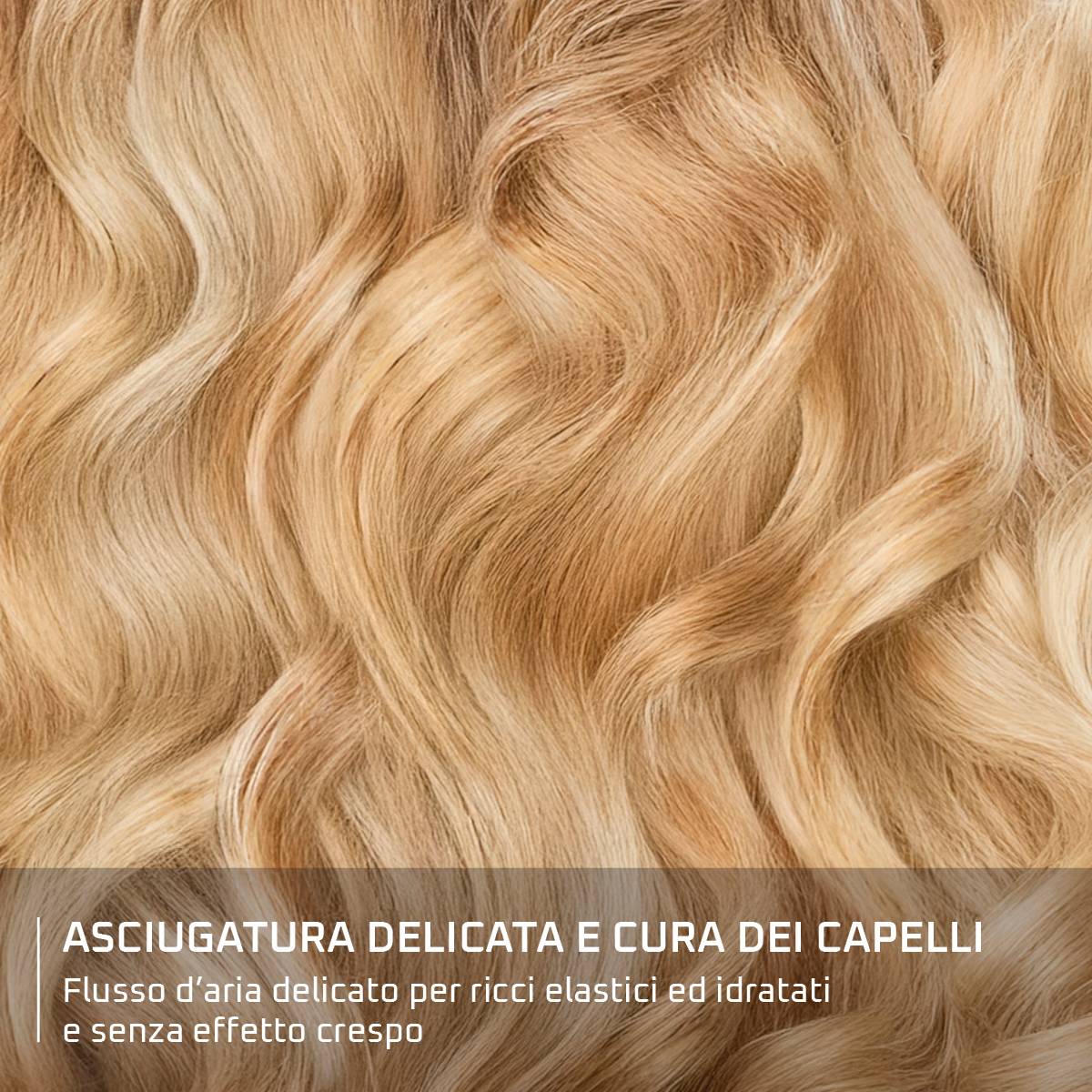 Curl Harmony, Diffusore ad Aria Calda 3 in 1, Capelli Ricci