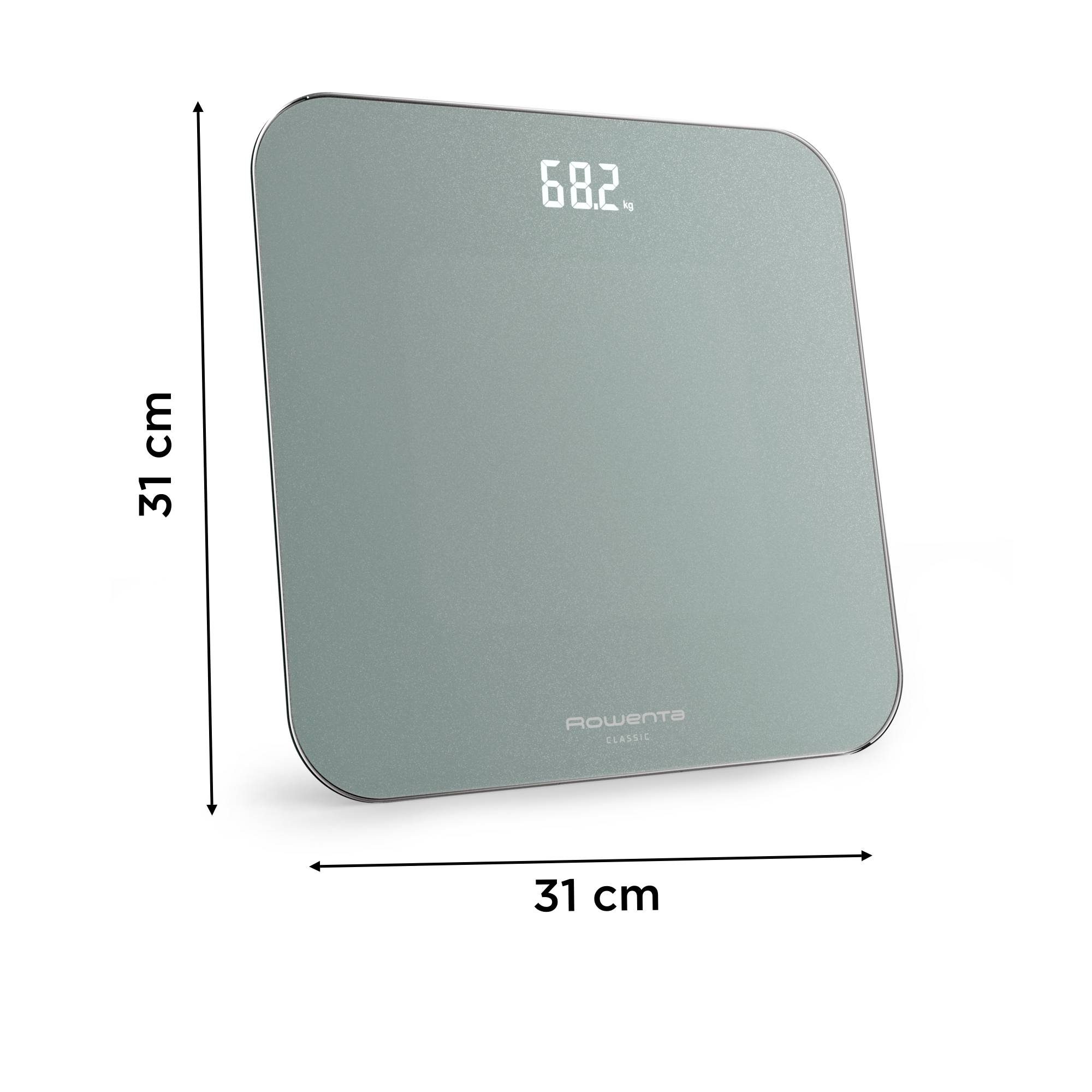 Classic, Bilancia da Bagno, Schermo Invisibile Facile da Leggere, Capacità di 180 kg