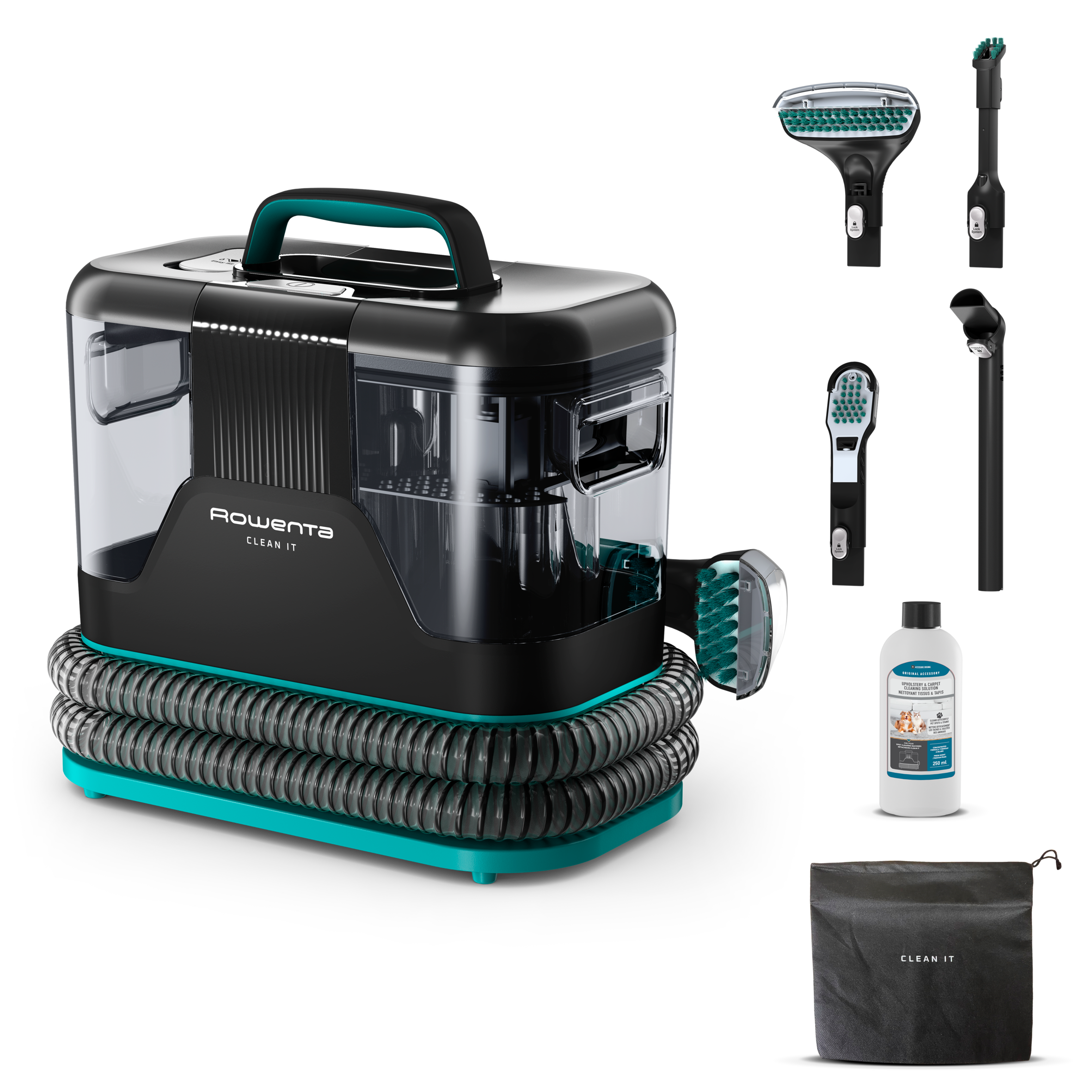 Clean It, Lavatappeti, Pulizia Rapida di Macchie e Liquidi