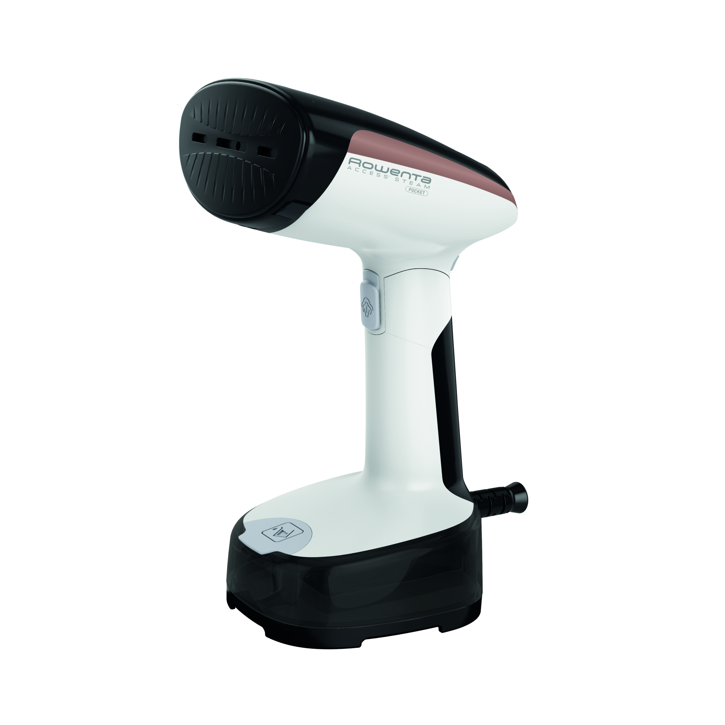 Access Steam Pocket, Stiratore Verticale Portatile, Pieghevole, Black & White