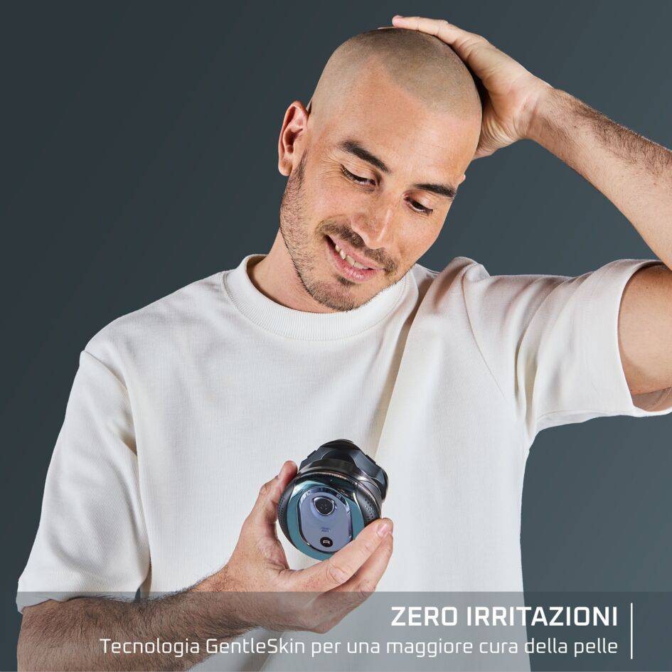 GentleBald Head Shaver, Rasoio per Capelli, 5 Testine di Rasatura, Lame in Titanio