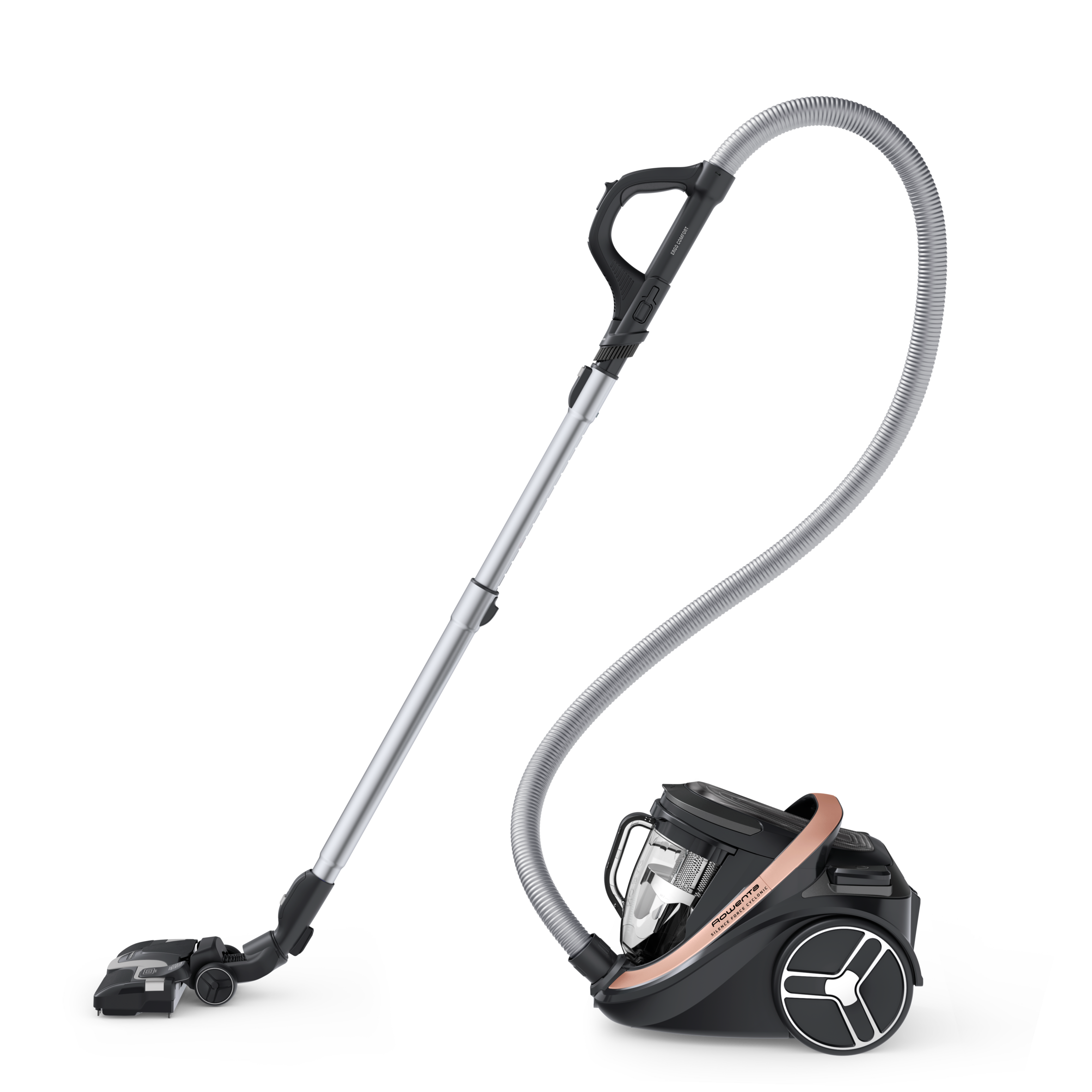 Silence Force Cyclonic Effitech Aspirapolvere a traino, Modello Home & Car