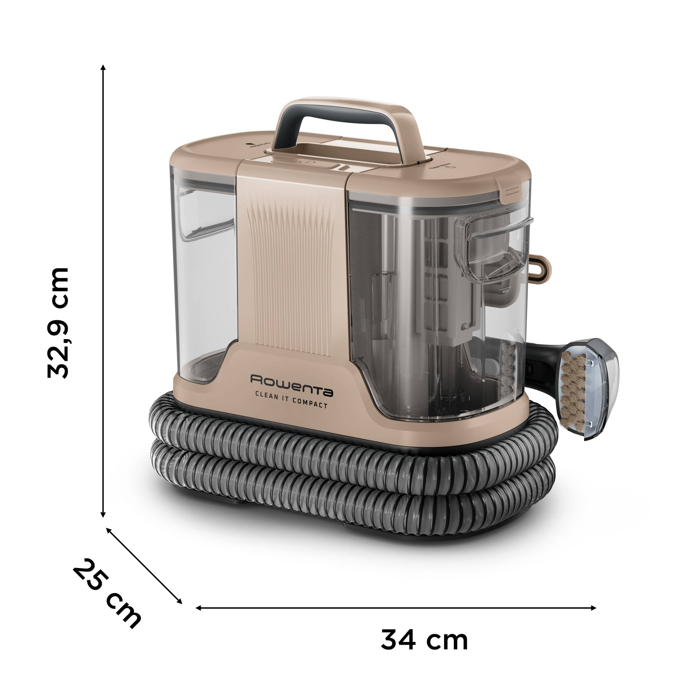 Clean It, Smacchiatore, Pulitore per Tappeti, Risultati Rapidi, Design Compatto