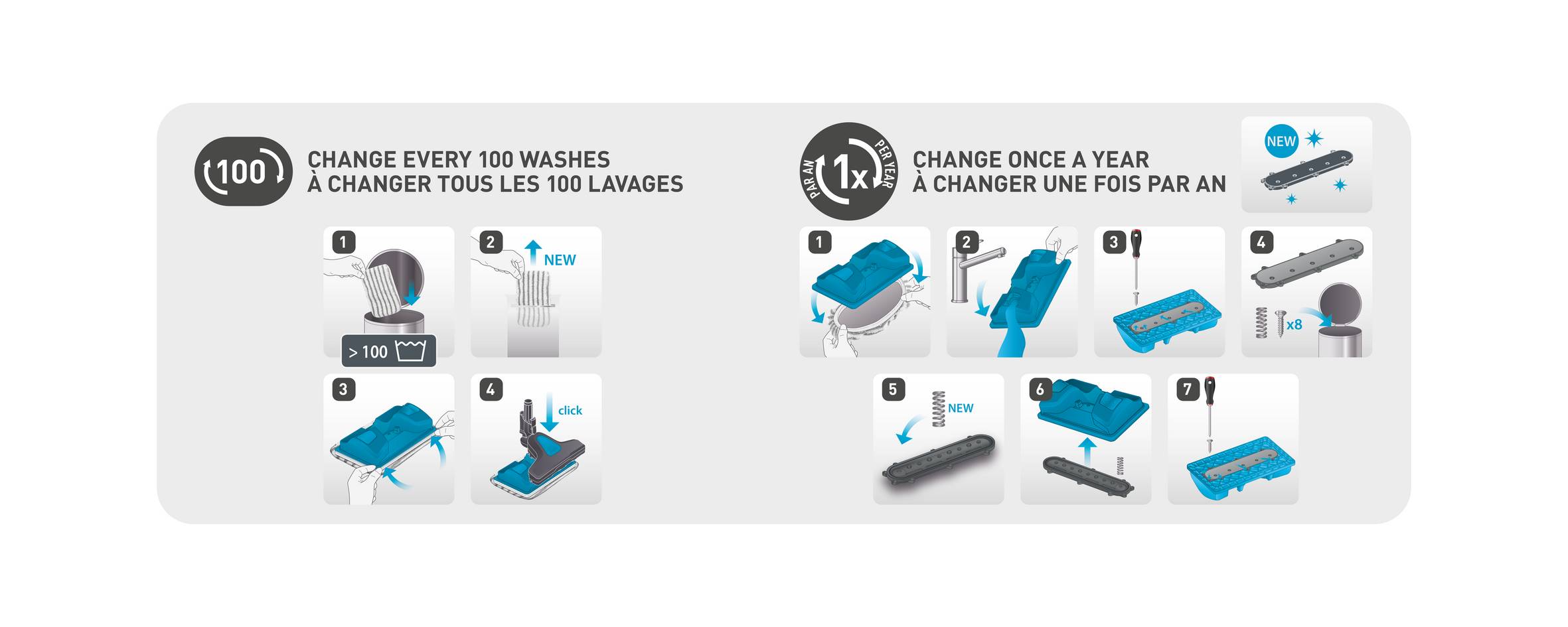 Mocio in microfibra per X-Force 9.60 ZR009502