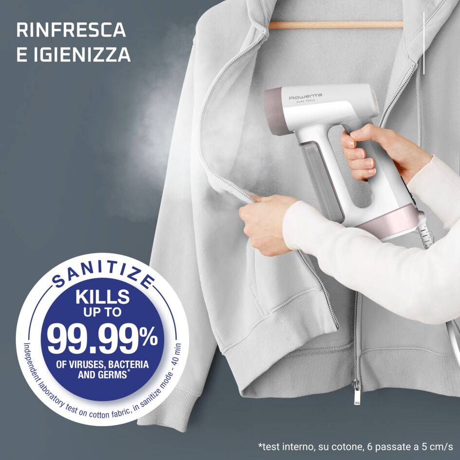 Pure Force, Stiratore Verticale, Tecnologia 2-in-1, 90 g/min