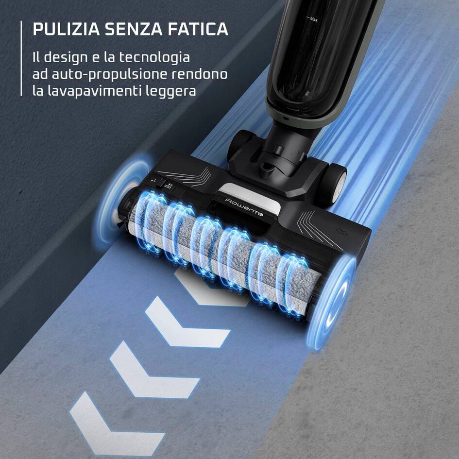 X-Clean 4, Lavapavimenti Senza Fili, Autonomia 50 Min, Autopulizia