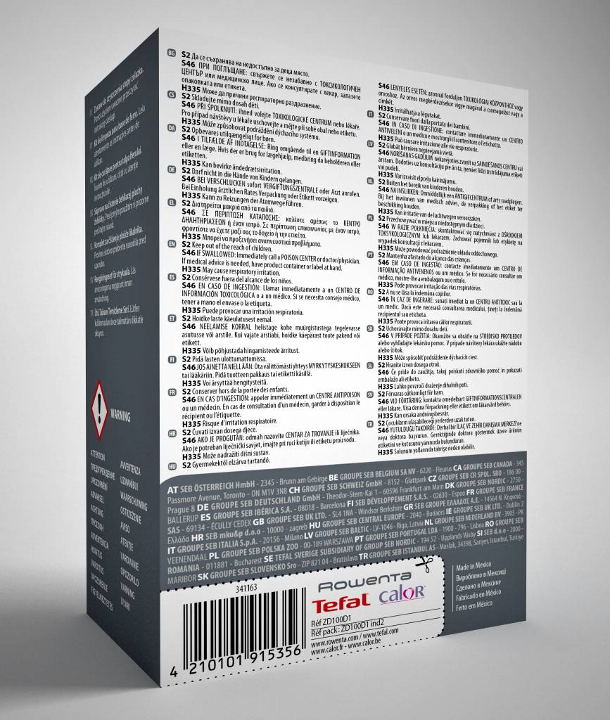 Kit di pulizia della piastra del ferro ZD100D1