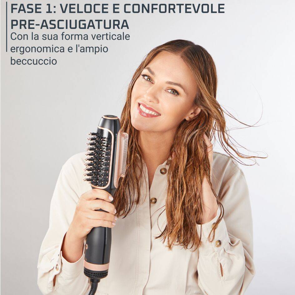 Ultimate Experience Reverso, Asciugacapelli, Spazzola ad aria 2in1