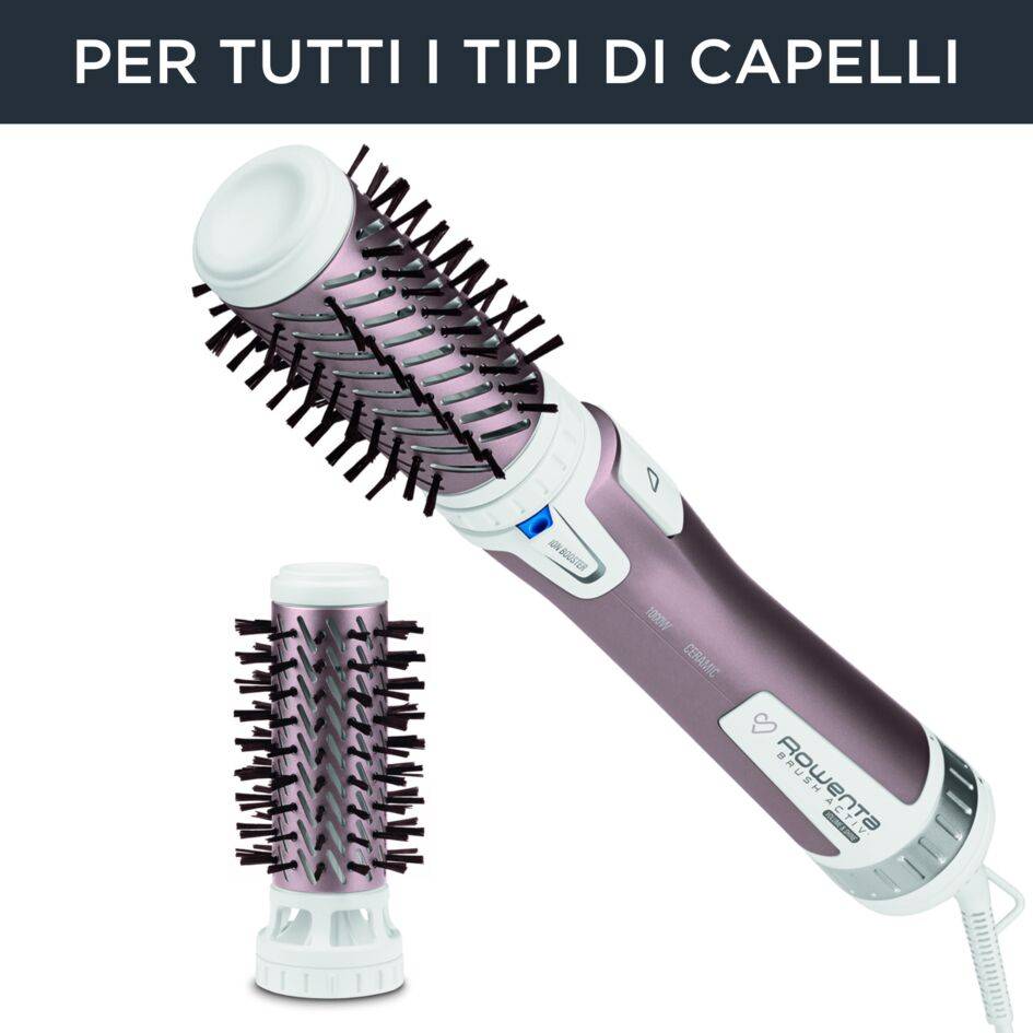 Brush Activ' Premium Care, Spazzola Rotante ad Aria, doppio ionizzatore