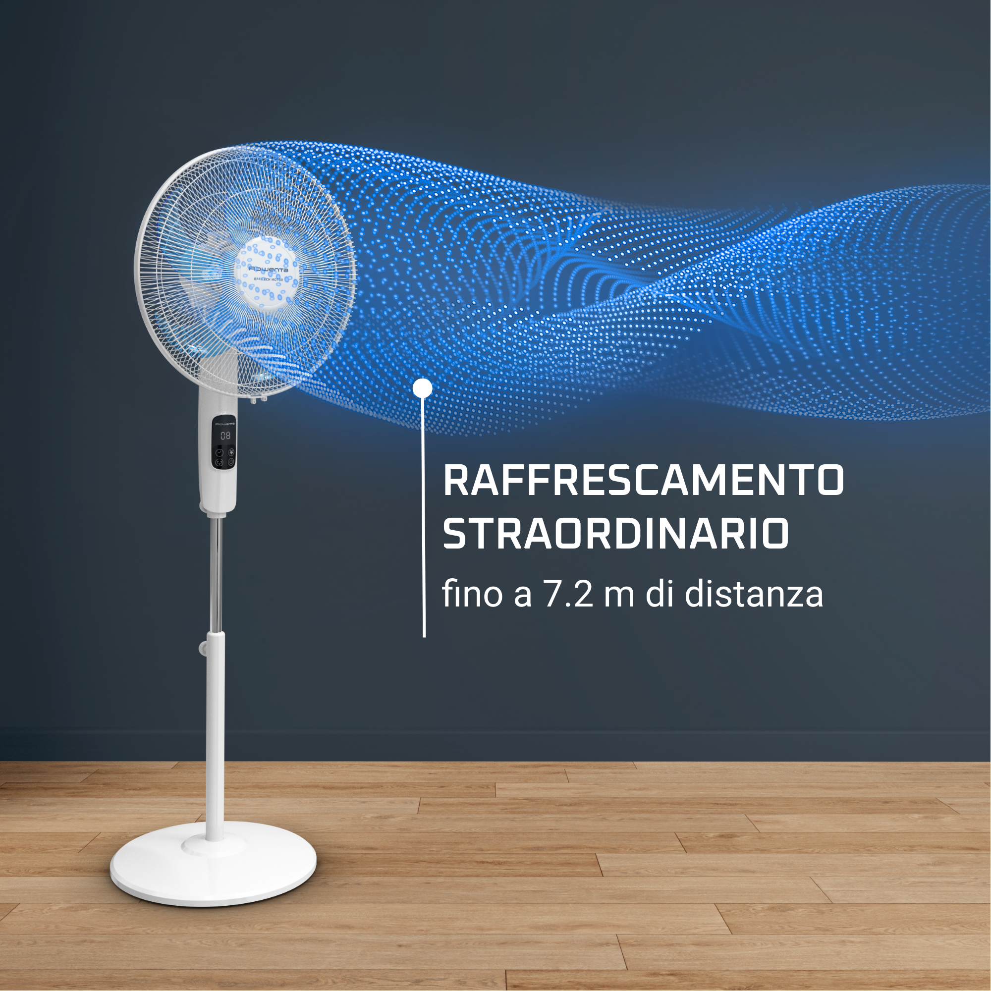 Turbo Silence, Ventilatore a piantana, Potente, Elevata efficienza energetica