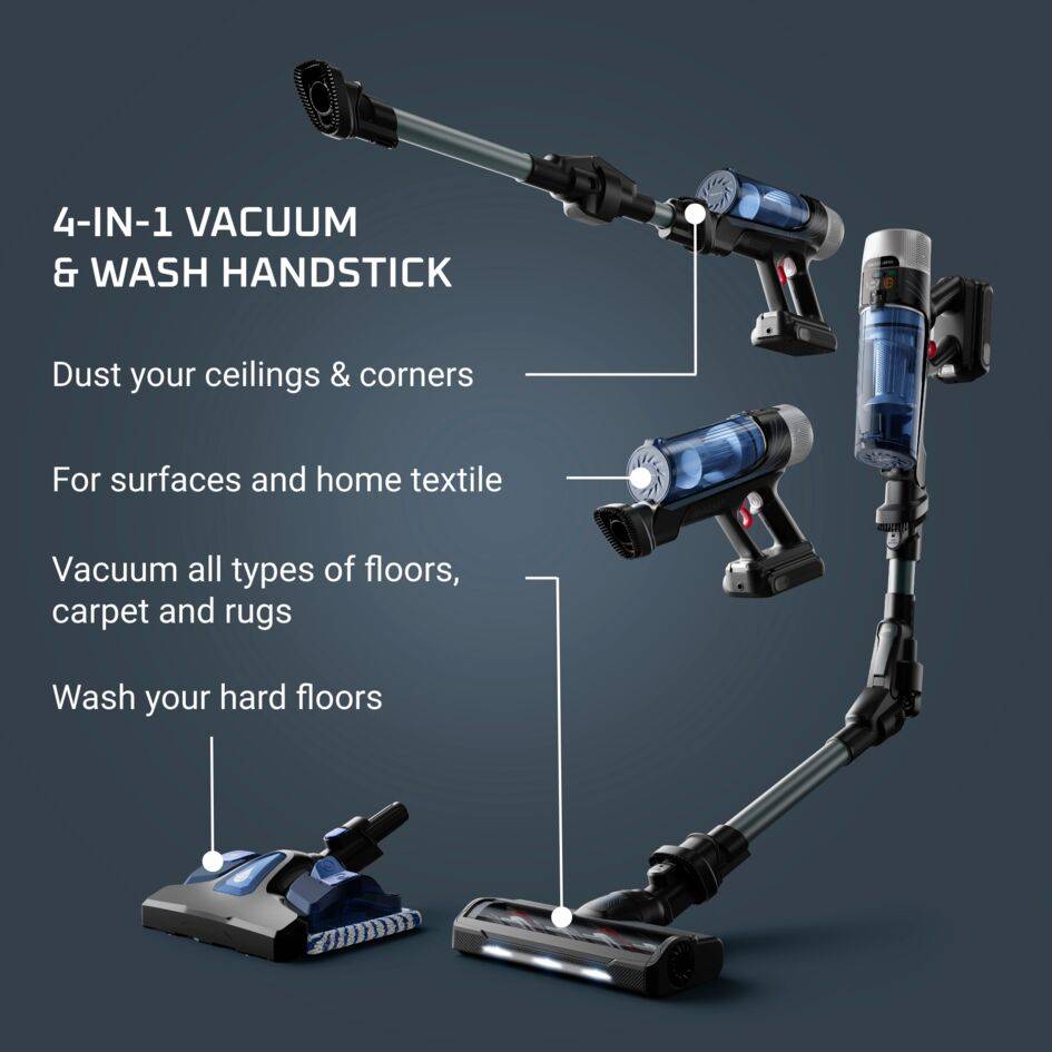 X-FORCE FLEX 9.60 AQUA, Aspirapolvere Senza Filo