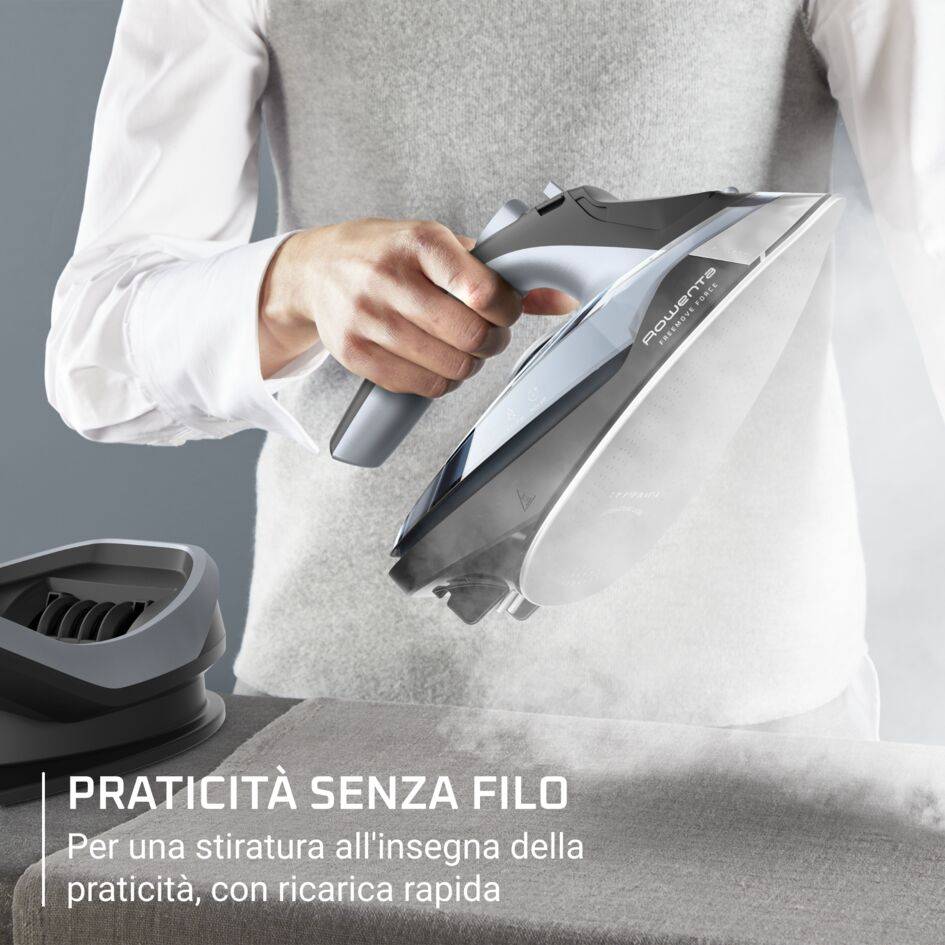 Freemove Force, Ferro a Vapore, 220 g/min, Cordless, Microsteam 400, Black & Silver