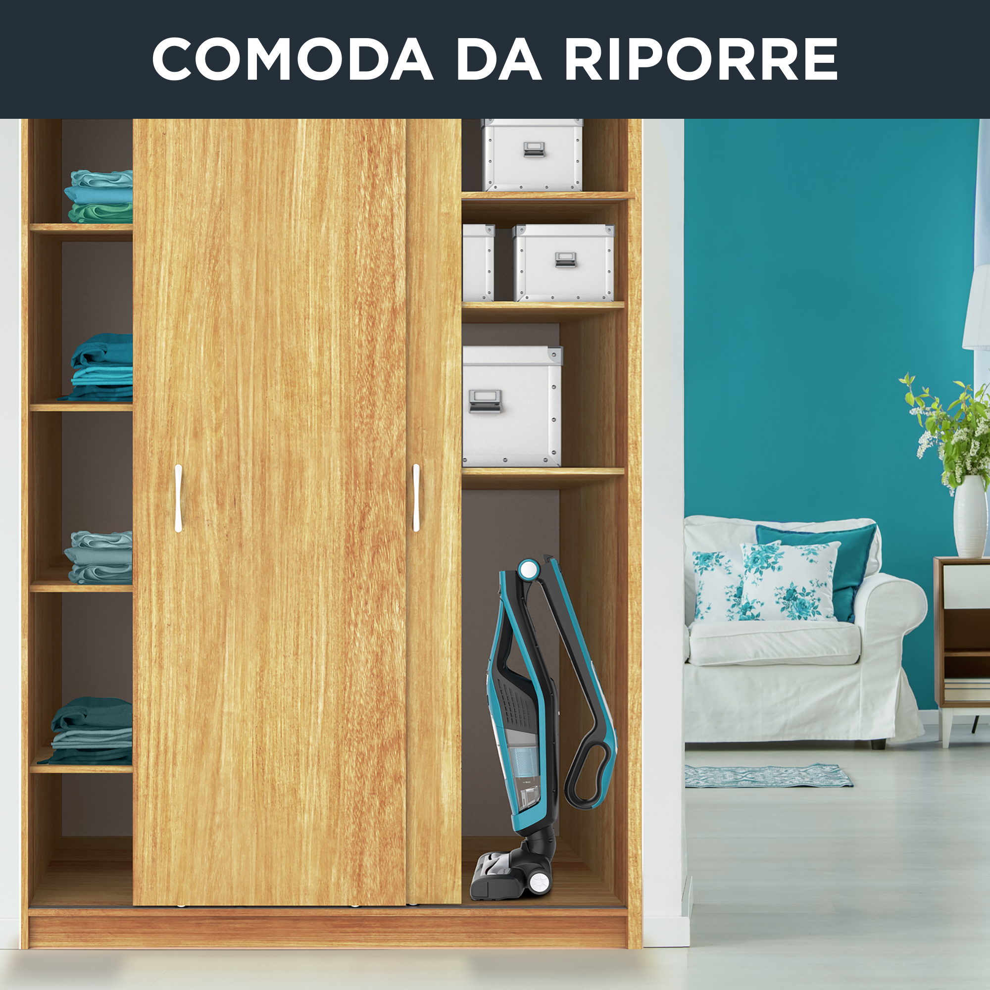 Scopa Elettrica Con Filo, Dual Force 2in1, 21.6V